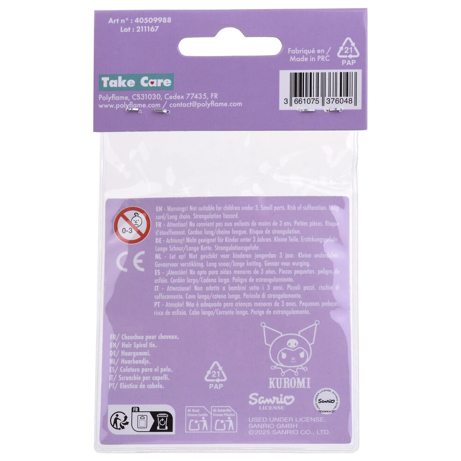 Hello Kitty Kuromi Pack 2 Haargummis Produktfoto