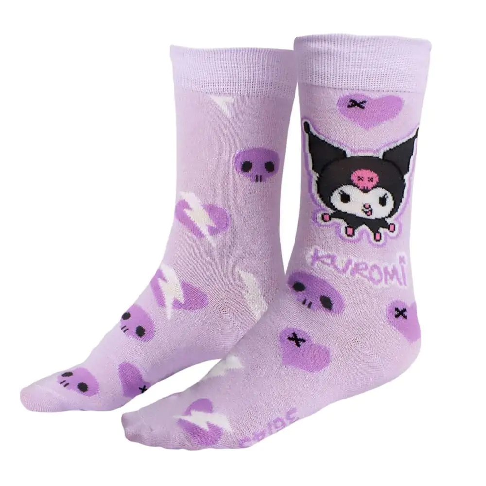 Hello Kitty Kuromi 3er Pack erwachsen Socken Produktfoto