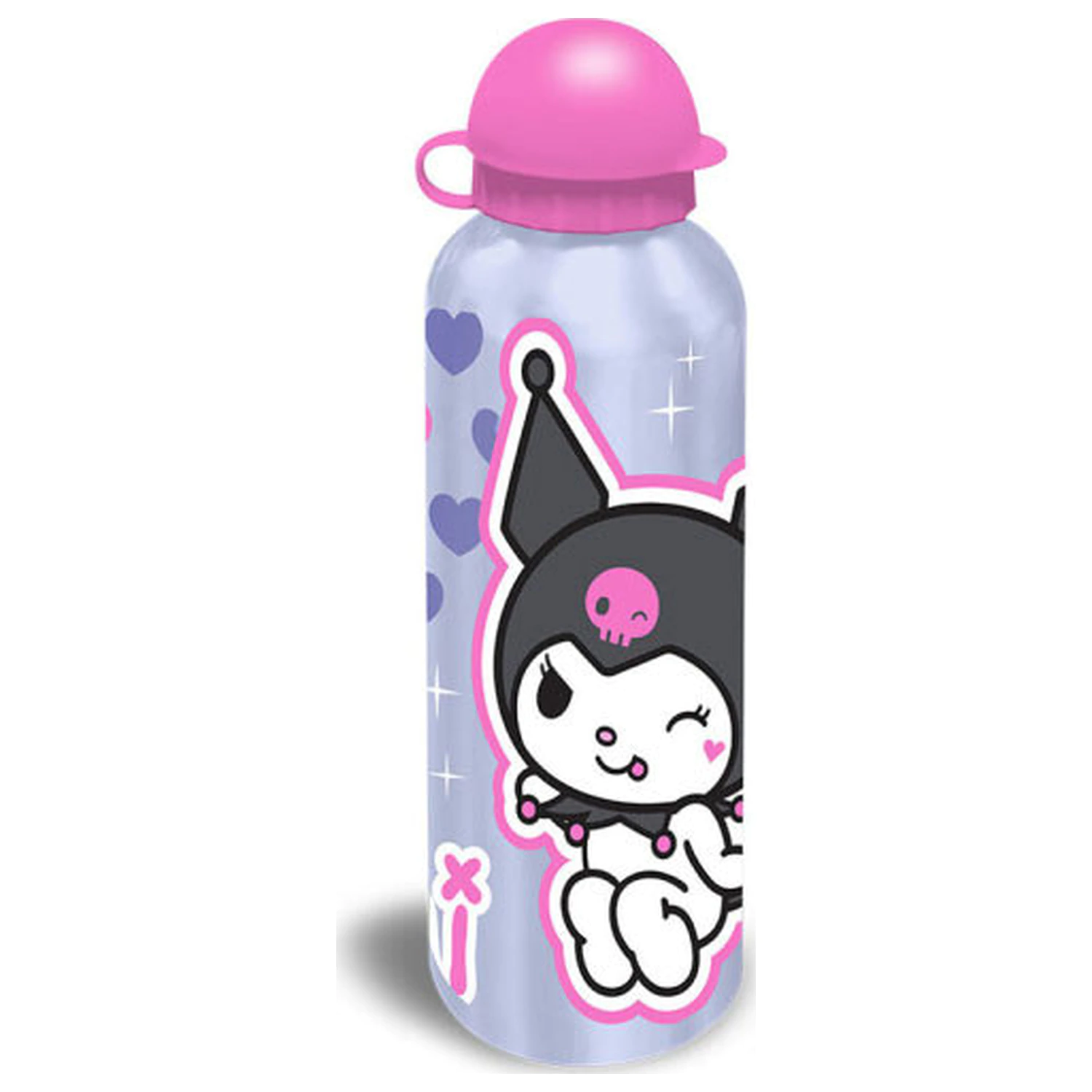 Hello Kitty Kuromi Aluminium Trinkflasche mit Trinkverschluss 500 ml Produktfoto