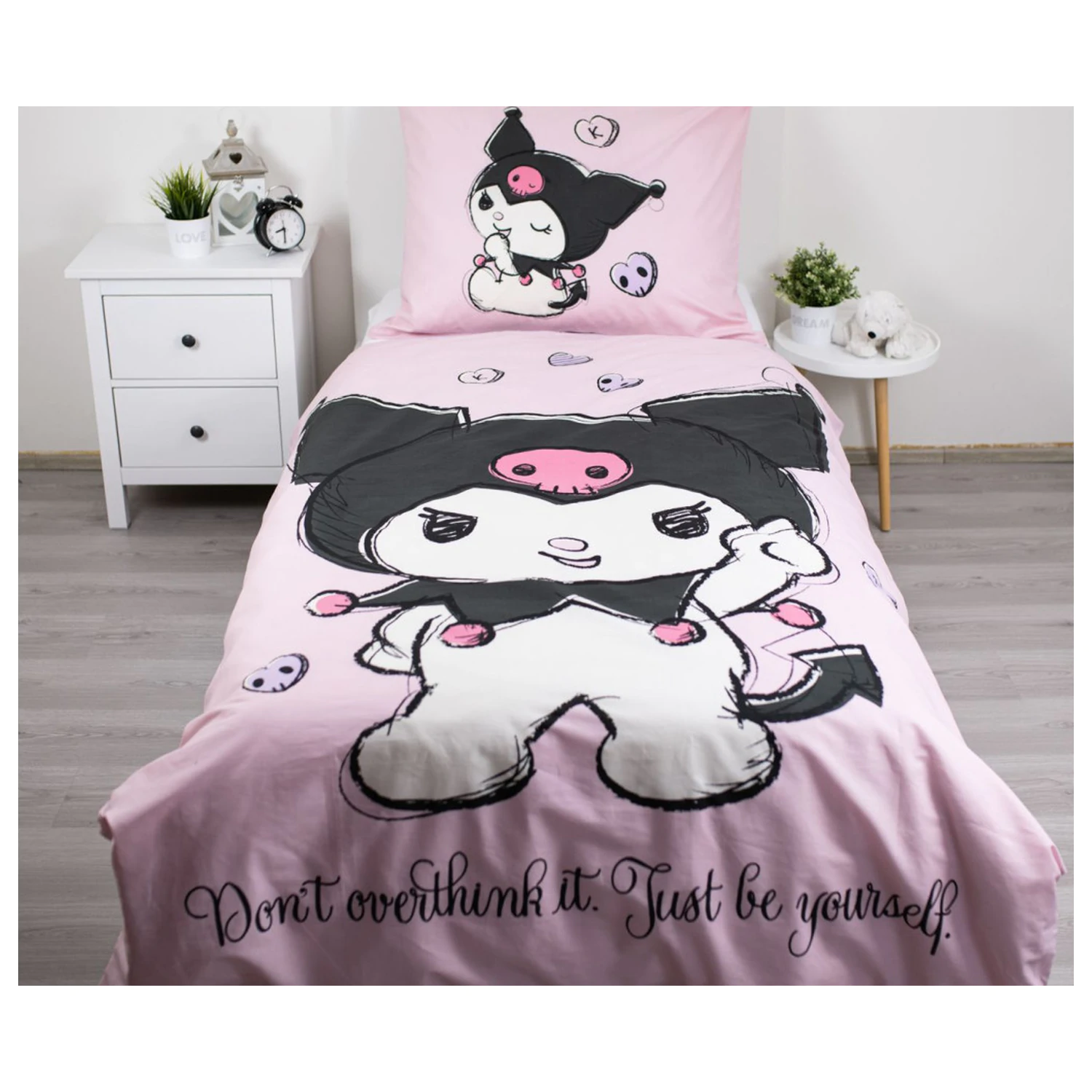 Hello Kitty Kuromi Be Yourself Bettbezug Produktfoto
