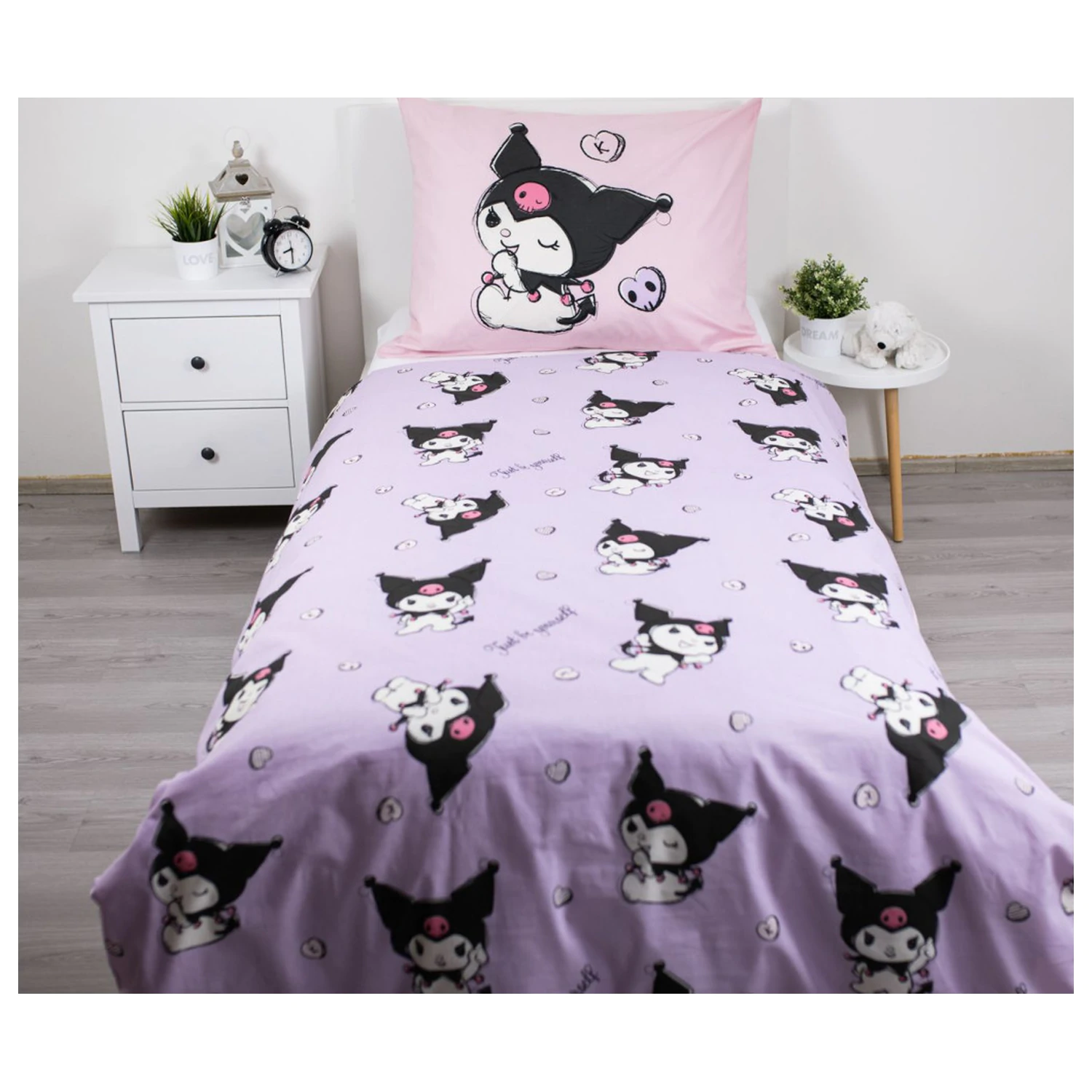Hello Kitty Kuromi Be Yourself Bettbezug Produktfoto