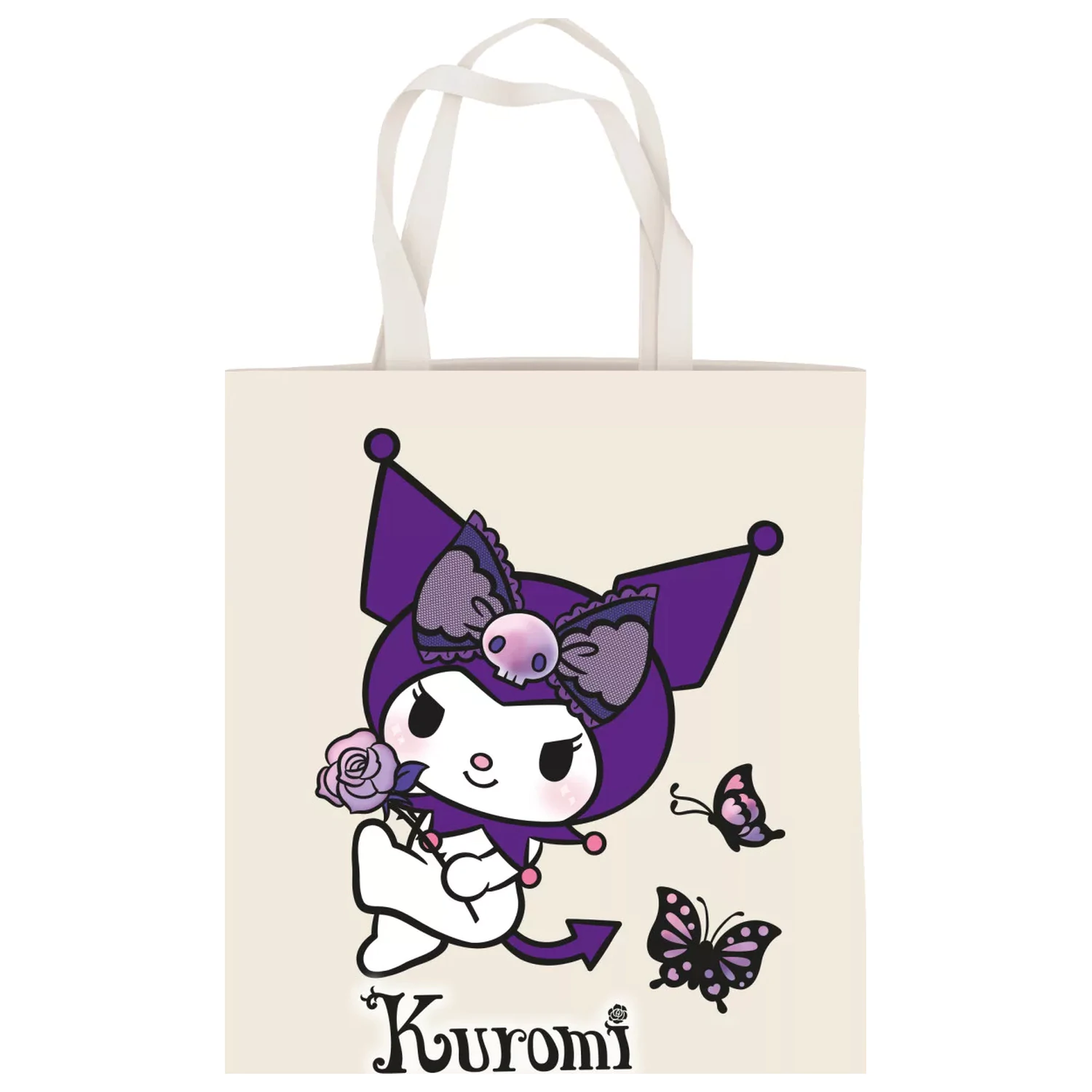 Hello Kitty Kuromi Butterfly Stofftasche, Einkaufstasche 44 cm Produktfoto