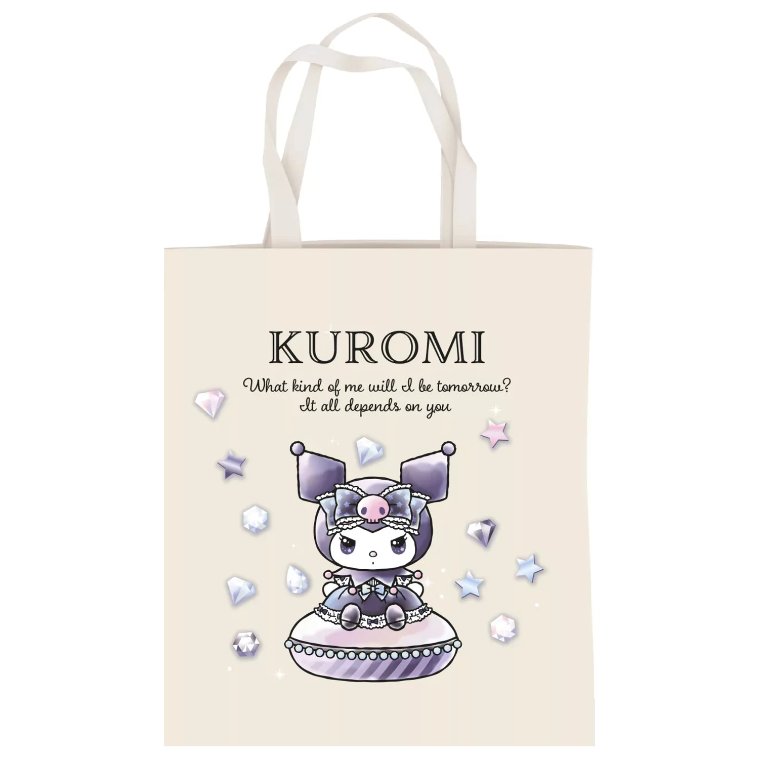 Hello Kitty Kuromi Diamond Canvas Tasche, Einkaufstasche 44 cm Produktfoto