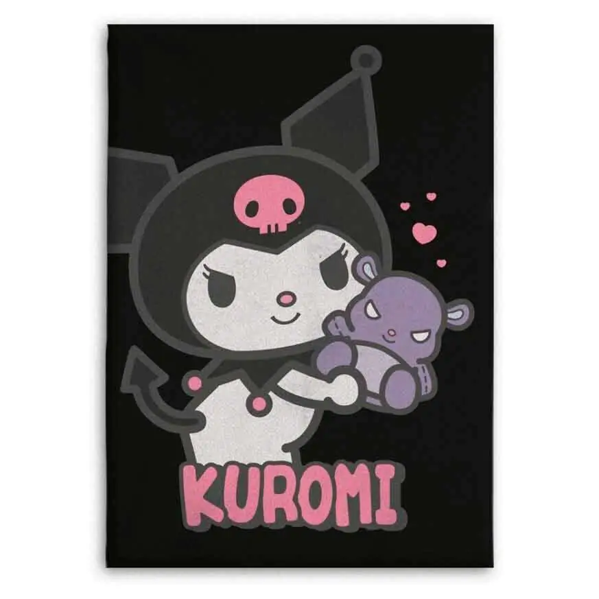 Hello Kitty Kuromi Flanelldecke 110x150 cm Produktfoto