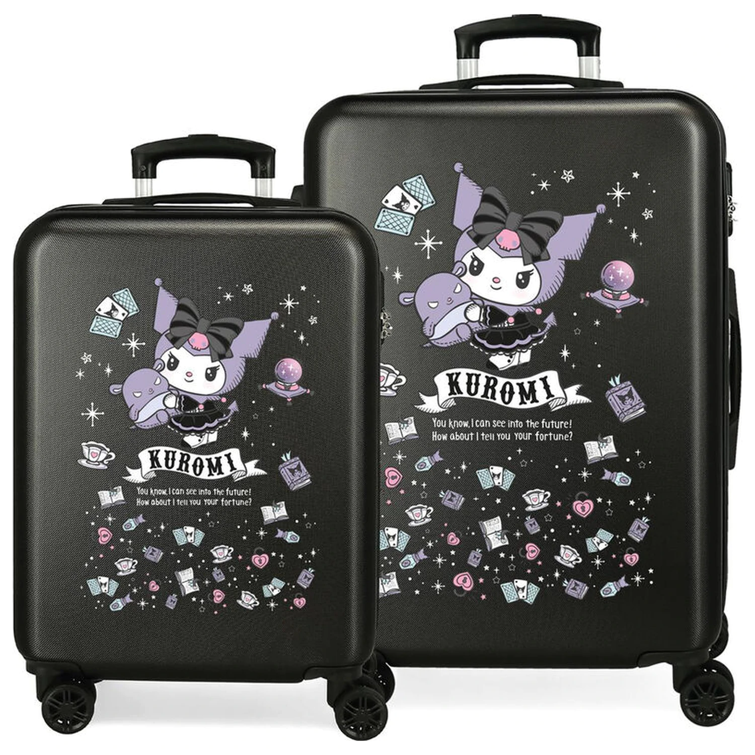Hello Kitty Kuromi Fortune Telling ABS 2-teiliger Trolley-Koffer-Set 55/65cm Produktfoto