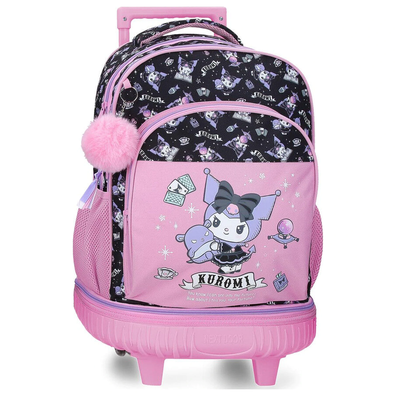 Hello Kitty Kuromi Fortune Telling ausziehbarer kompakter Trolley 43cm Produktfoto