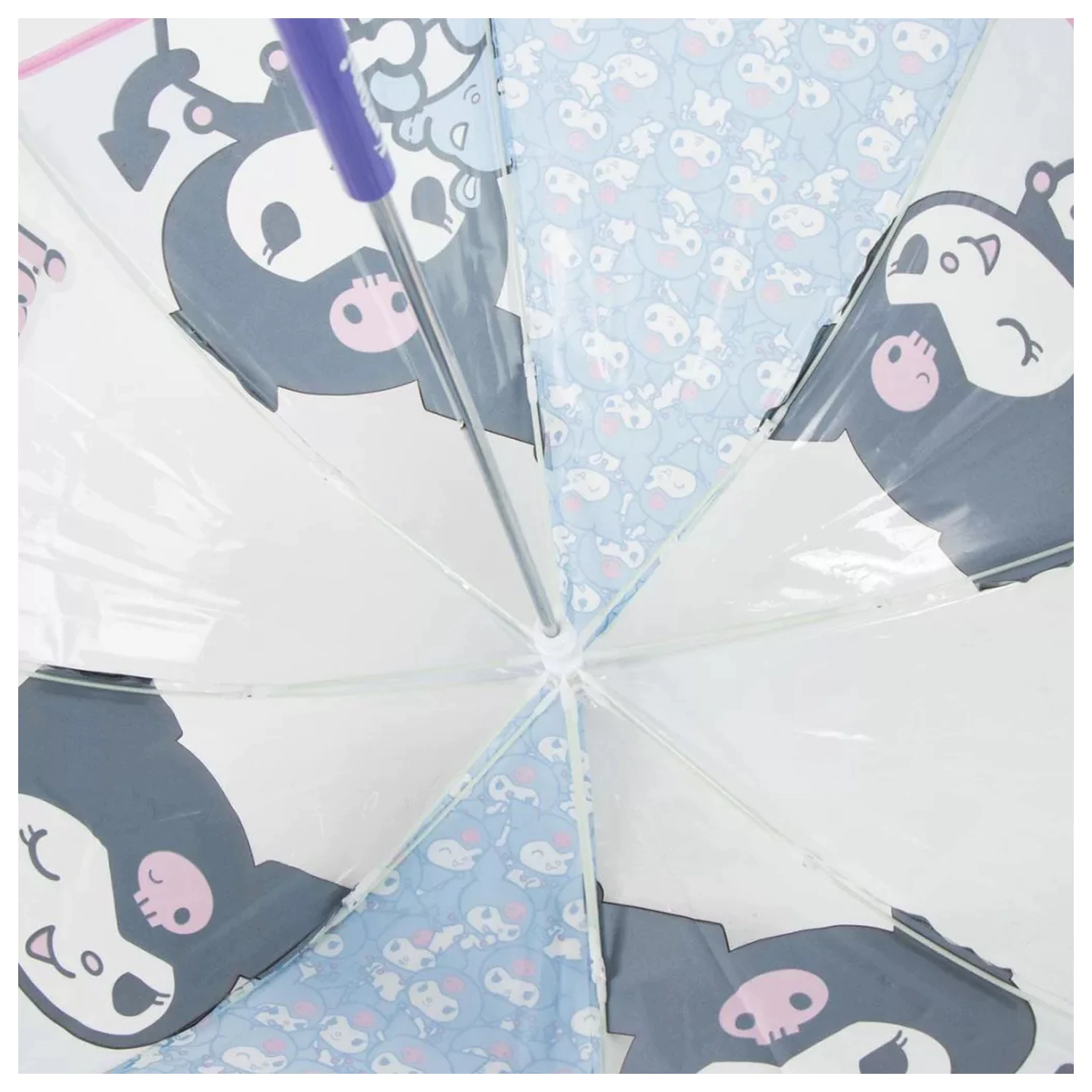 Hello Kitty Kuromi Kinder klar Regenschirm Produktfoto