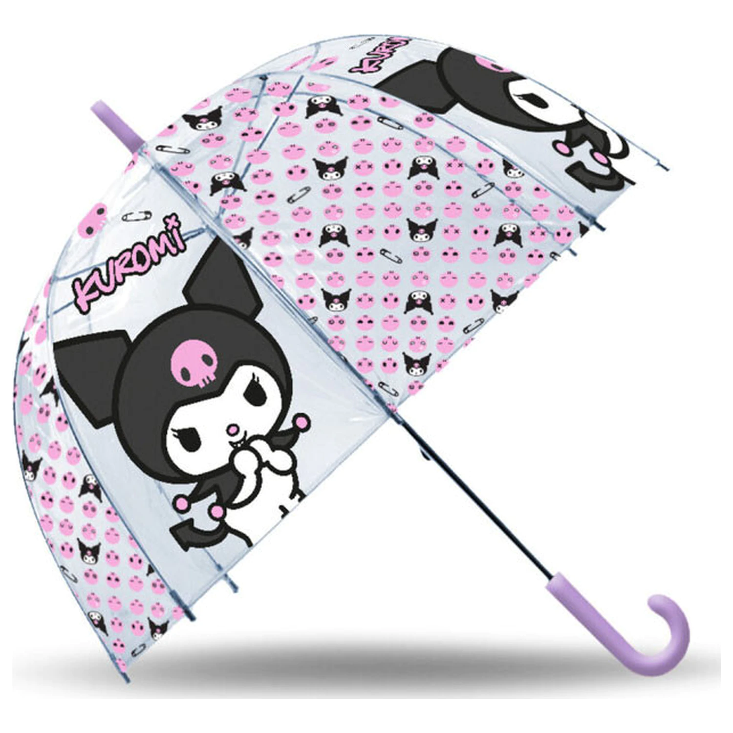 Hello Kitty Kuromi Kinder Klarer Regenschirm Ø70 cm Produktfoto