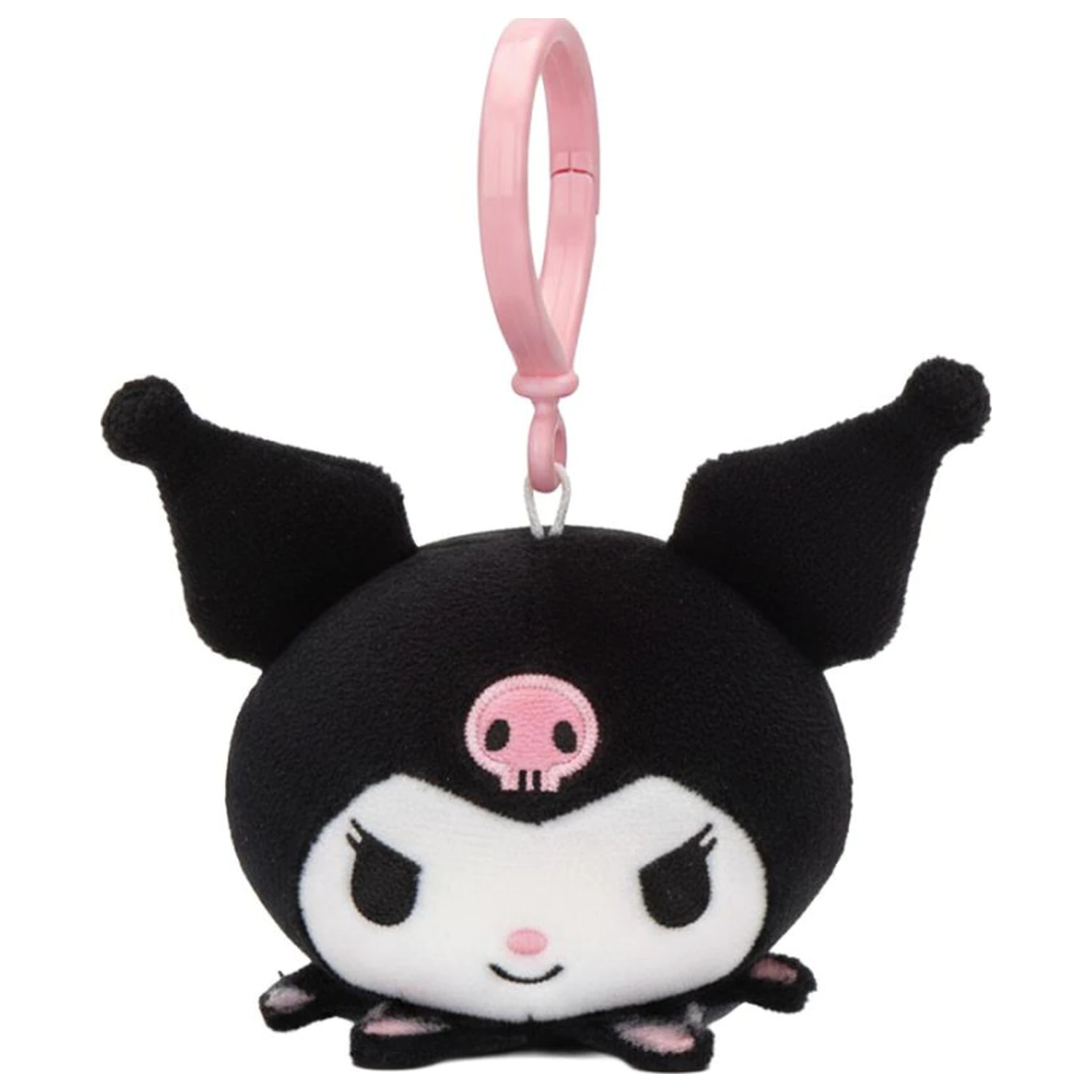 Hello Kitty Kuromi Head 3D Plüsch Figur mit Anhänger, Taschen-Charm 11 cm Produktfoto
