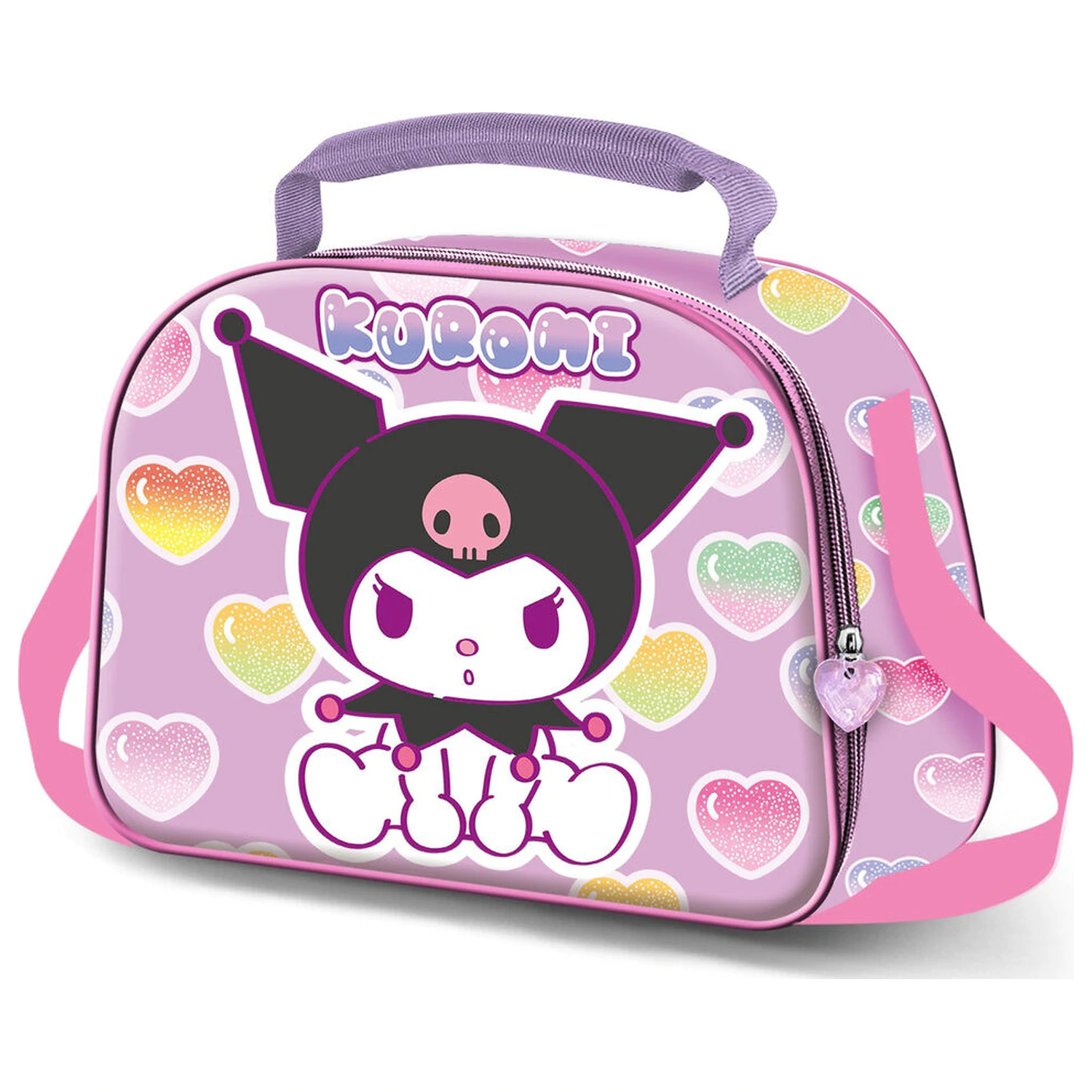 Hello Kitty Kuromi Hearts 3D Lunchtasche Produktfoto