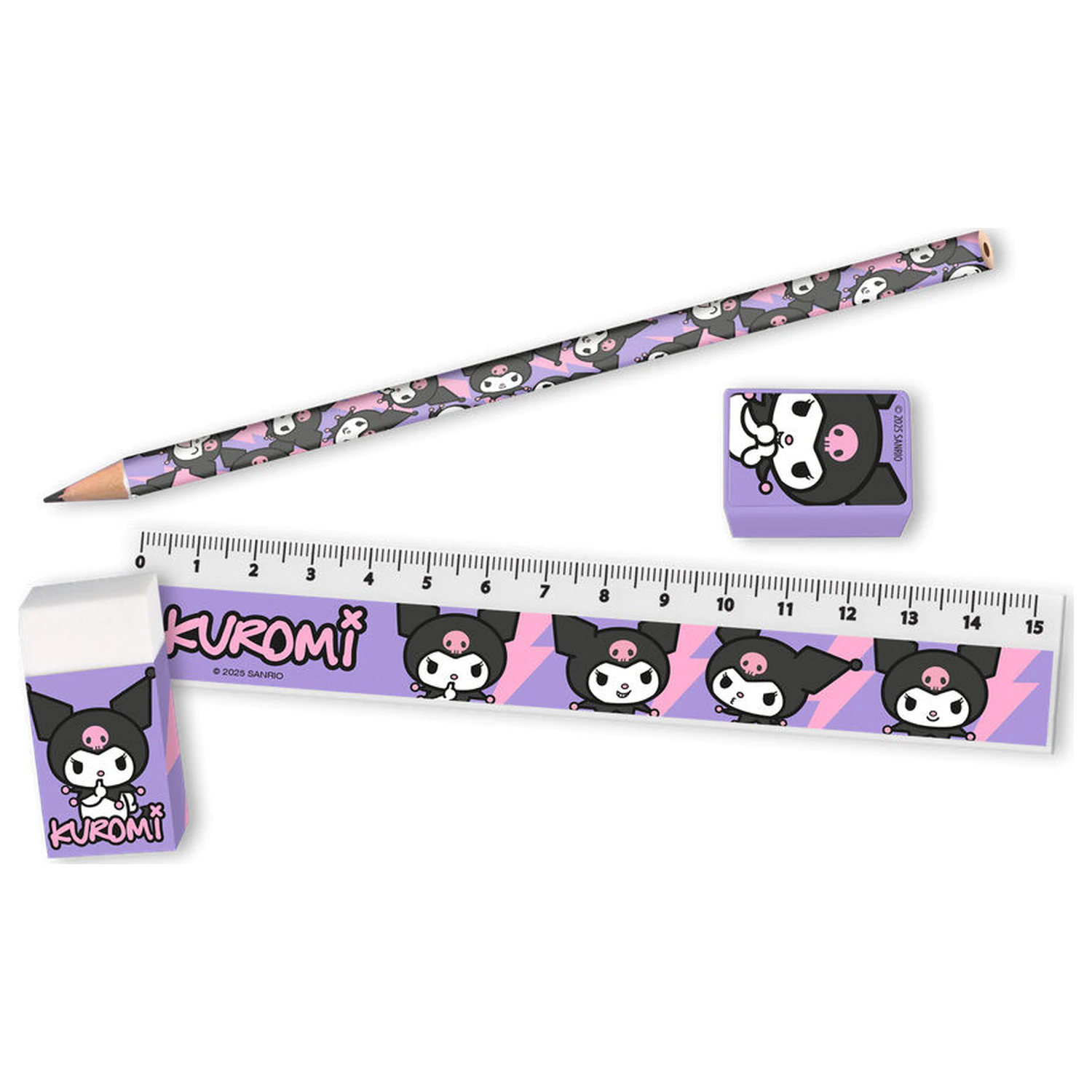 Hello Kitty Kuromi Schreibwarenset Produktfoto