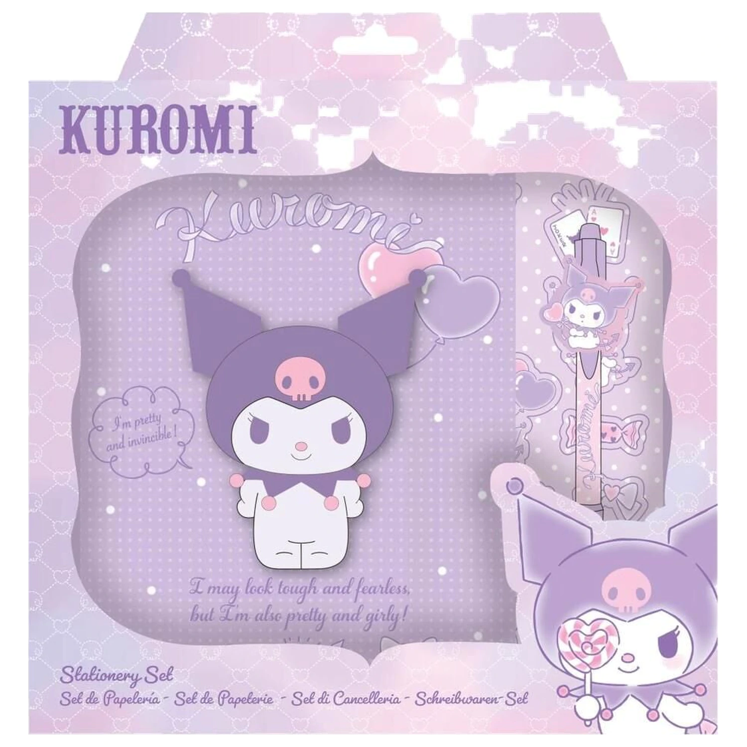 Hello Kitty Kuromi Schreibwaren-Set Produktfoto