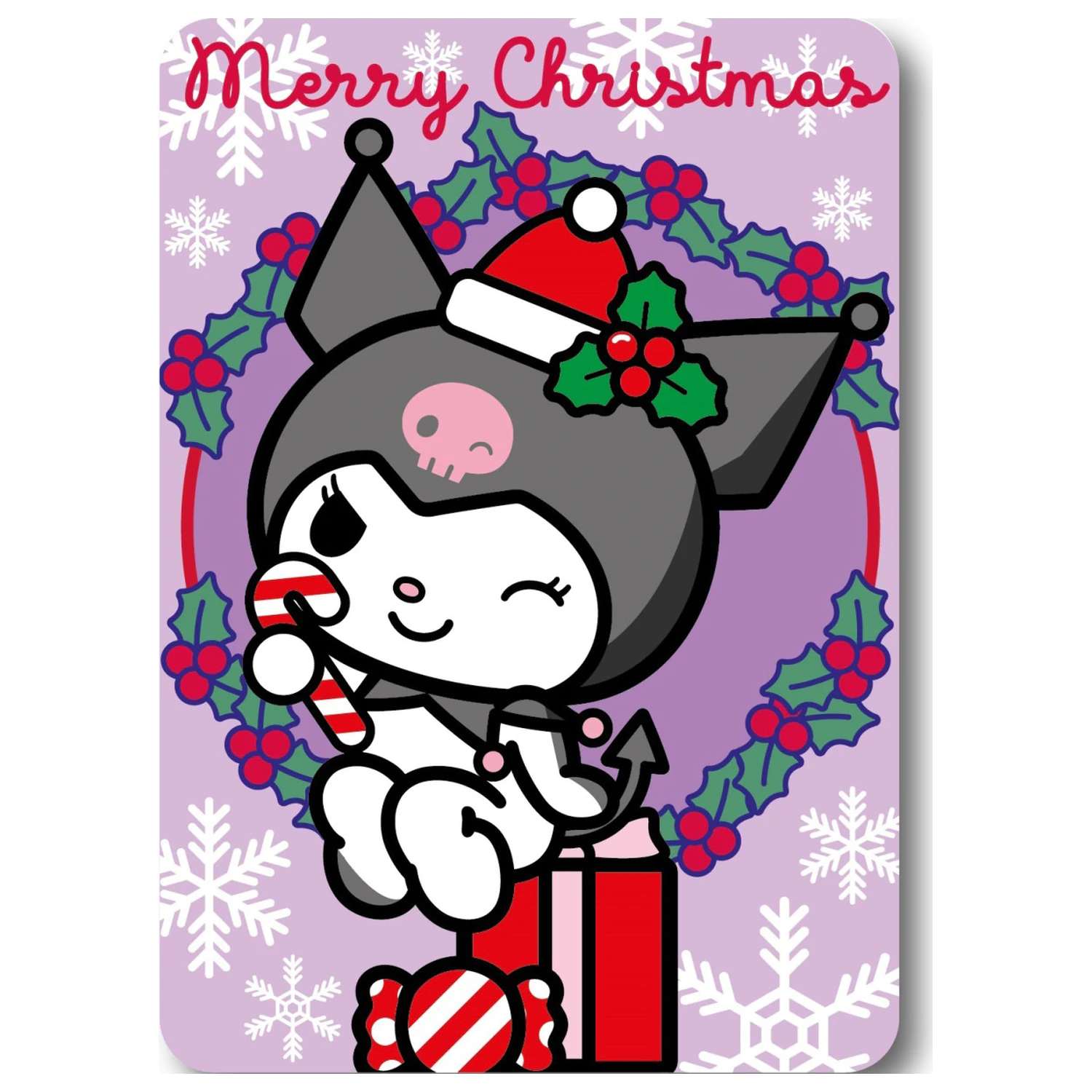 Hello Kitty Kuromi Christmas Fleecedecke Produktfoto