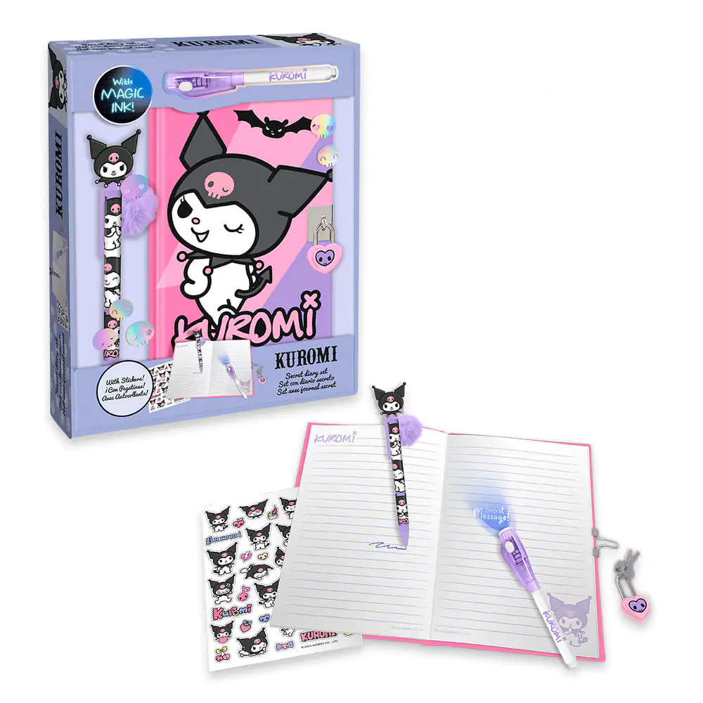 Hello Kitty Kuromi Tagebuch und Magic Pen Produktfoto