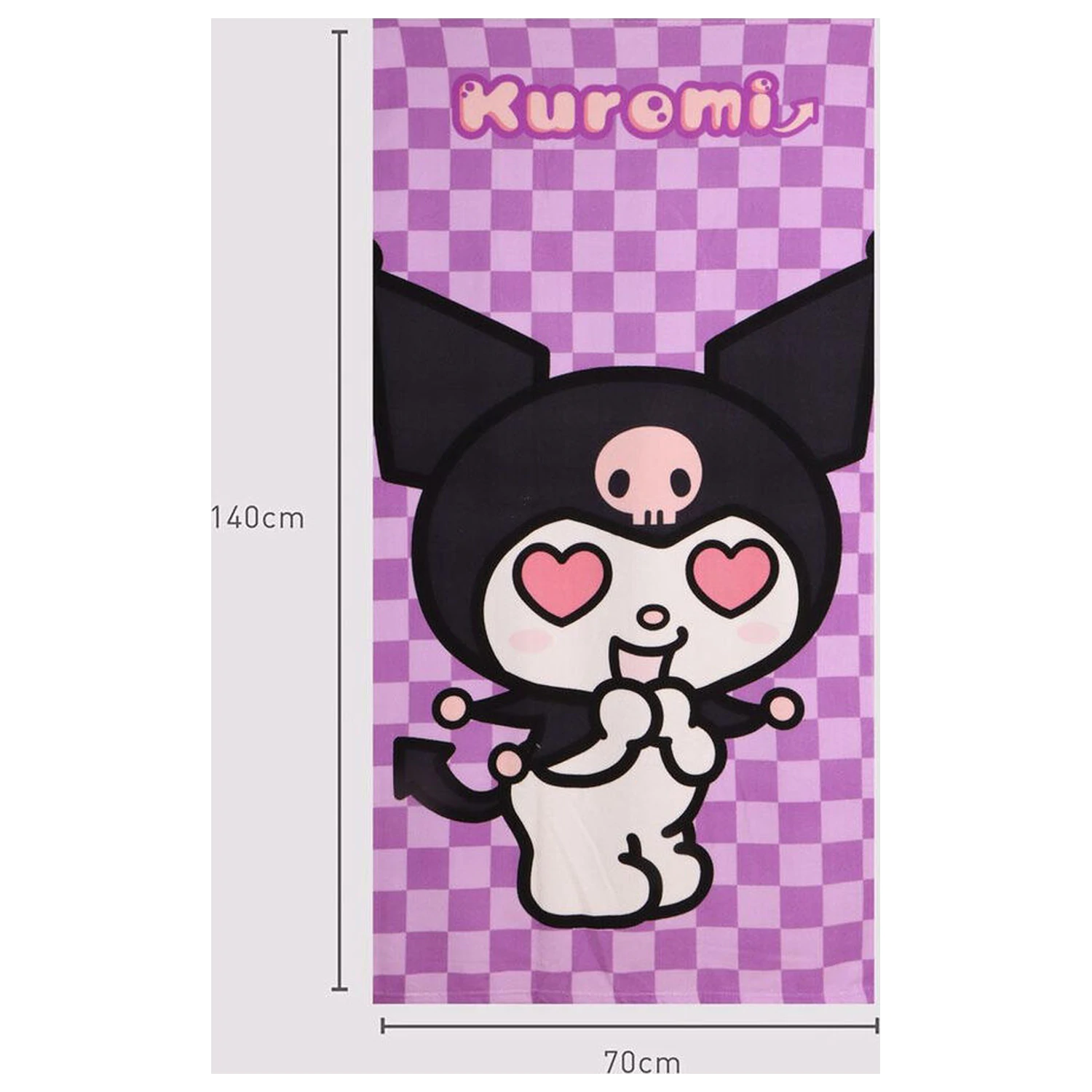 Hello Kitty Kuromi Mikrofaser Strandtuch Produktfoto