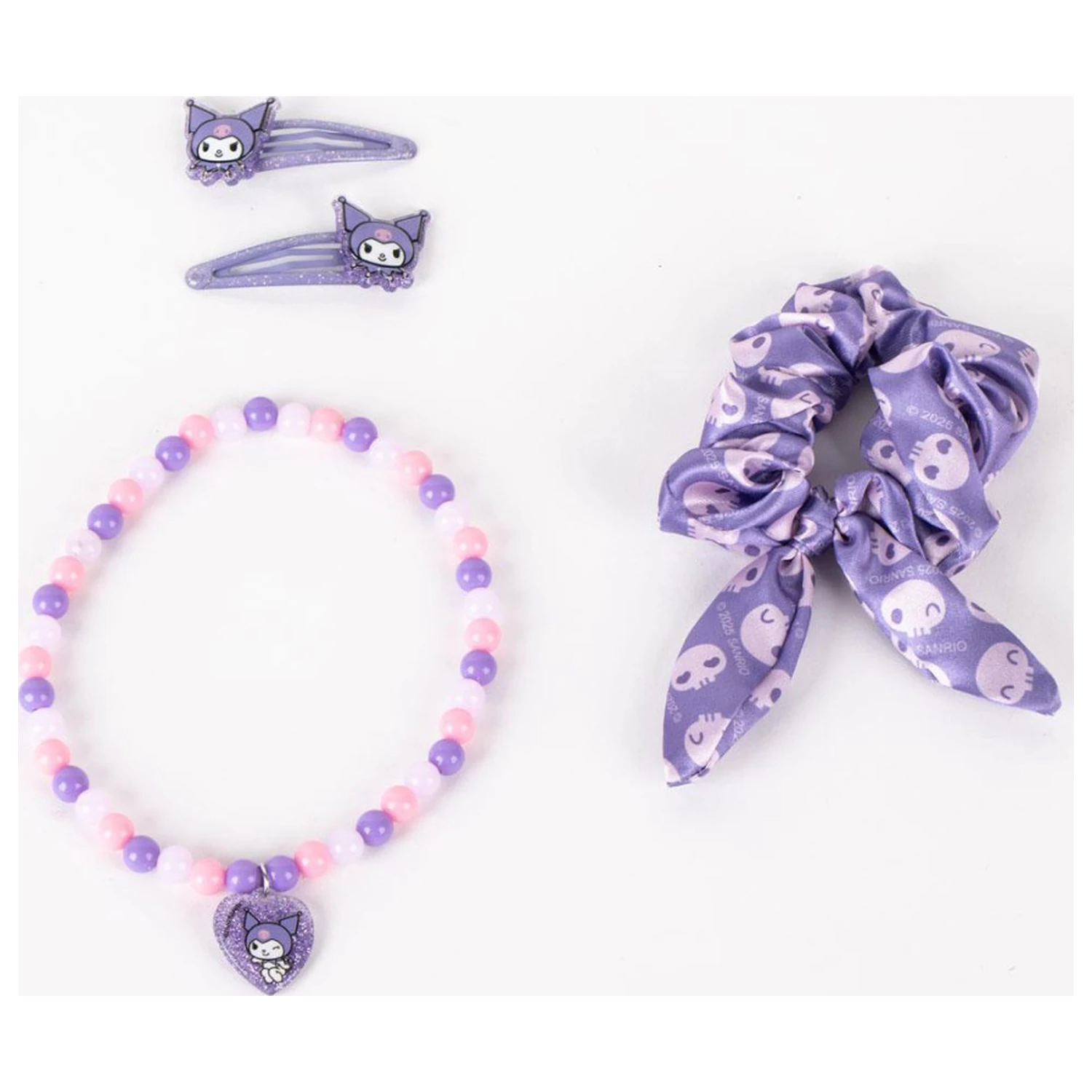 Hello Kitty Kuromi Halskette und Haar-Accessoire Set Produktfoto