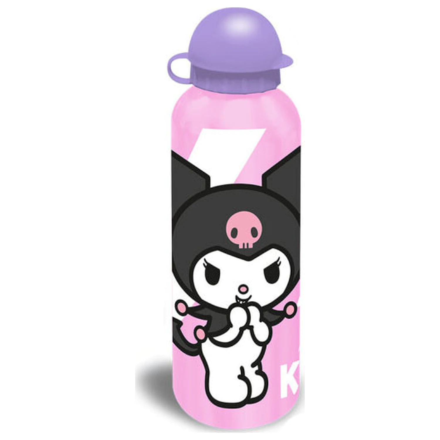 Hello Kitty Kuromi Pink Aluminium Trinkflasche mit Verschluss 500 ml Produktfoto
