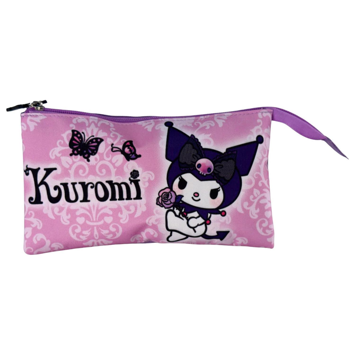 Hello Kitty Kuromi Purple Dreifach Federmappe Produktfoto