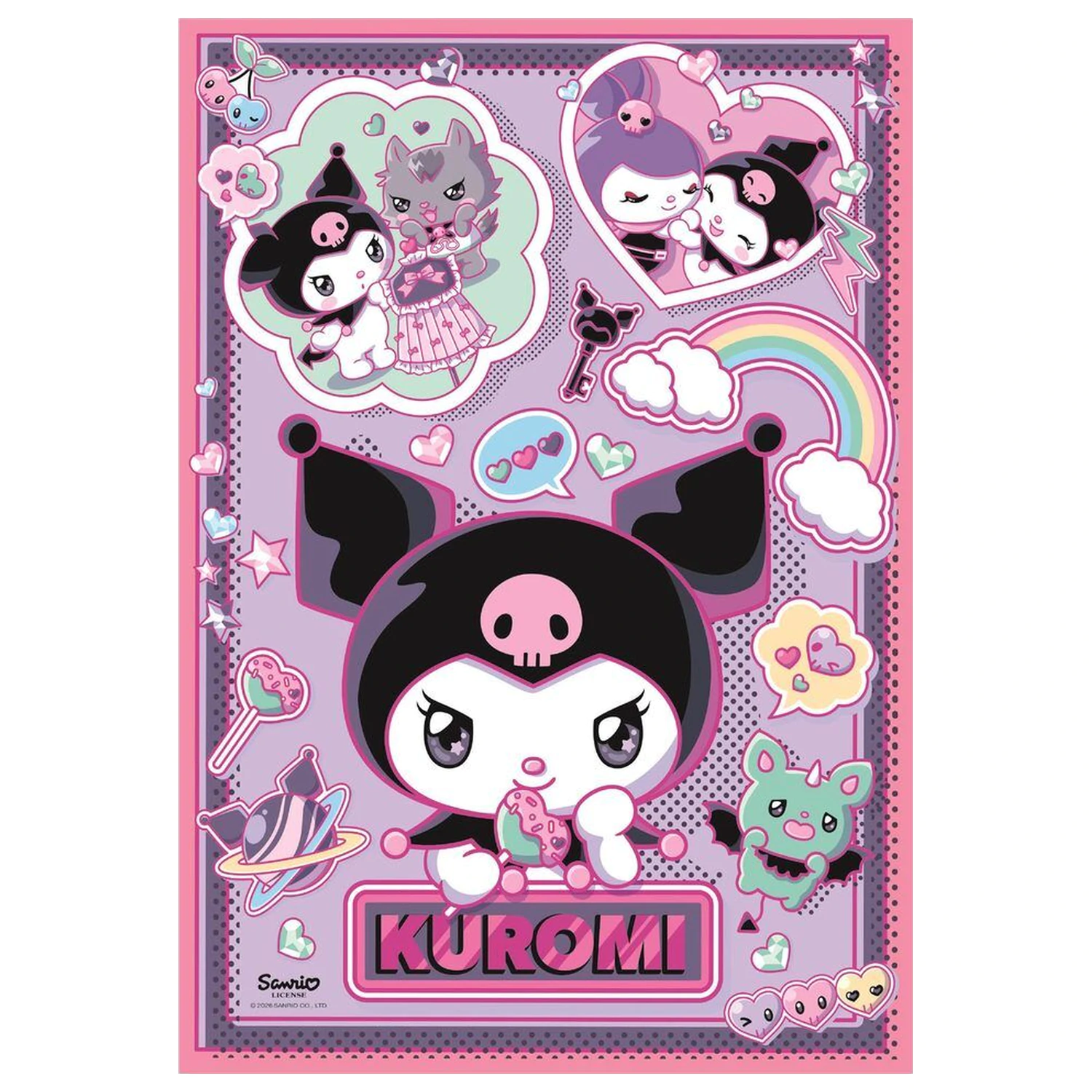Hello Kitty Kuromi Puzzle 1000 Teile Produktfoto