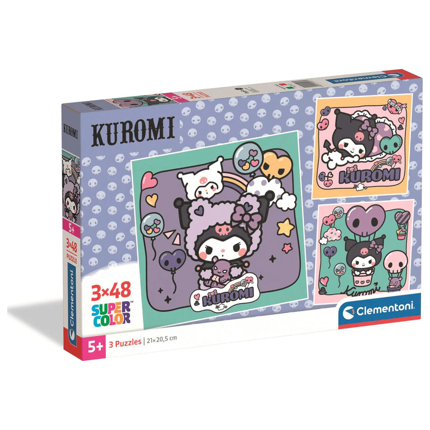 Hello Kitty Kuromi Puzzle 3x48 Teile Produktfoto