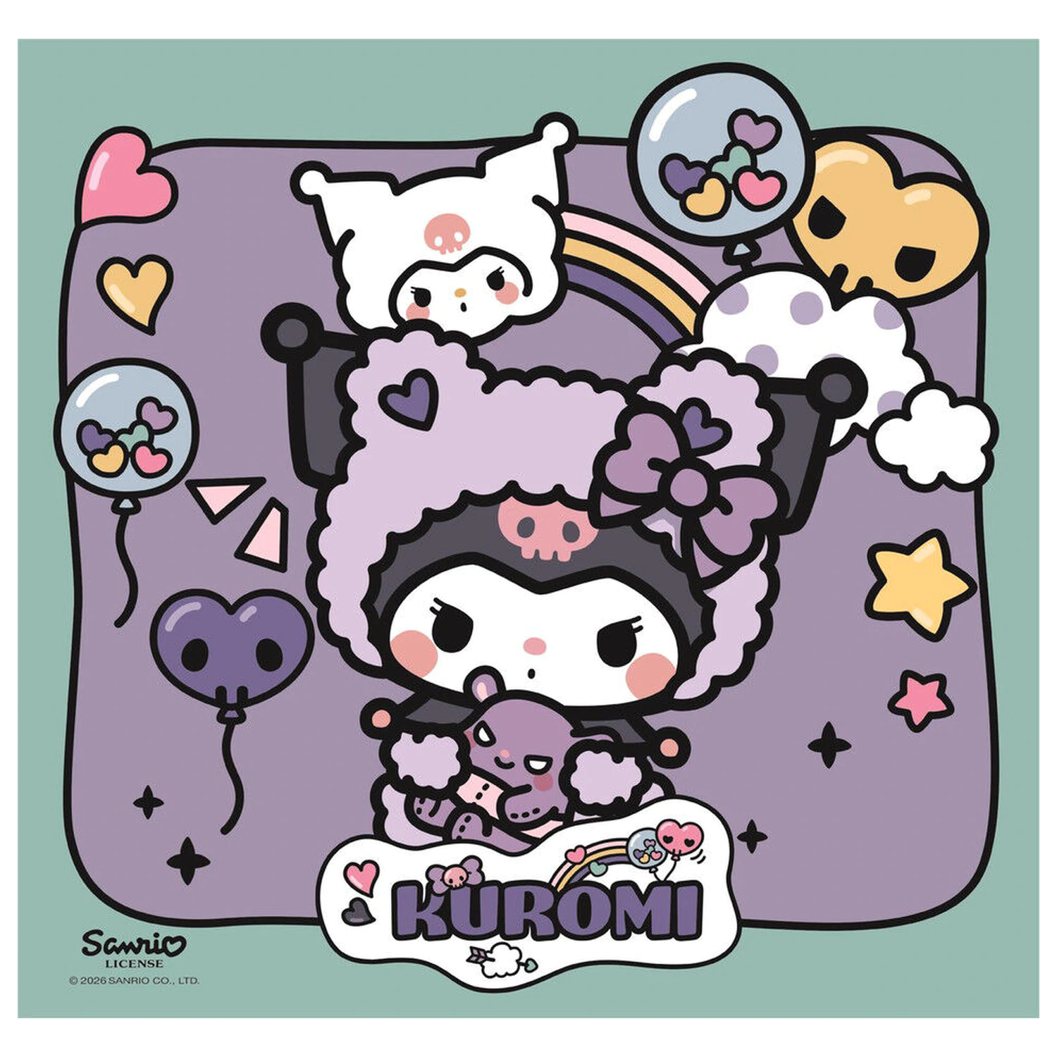 Hello Kitty Kuromi Puzzle 3x48 Teile Produktfoto