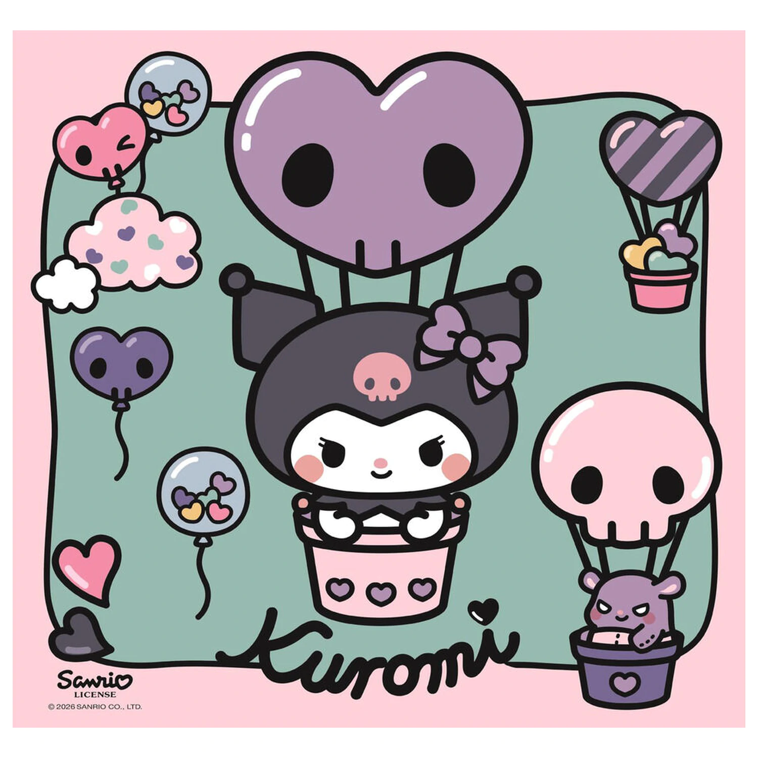 Hello Kitty Kuromi Puzzle 3x48 Teile Produktfoto