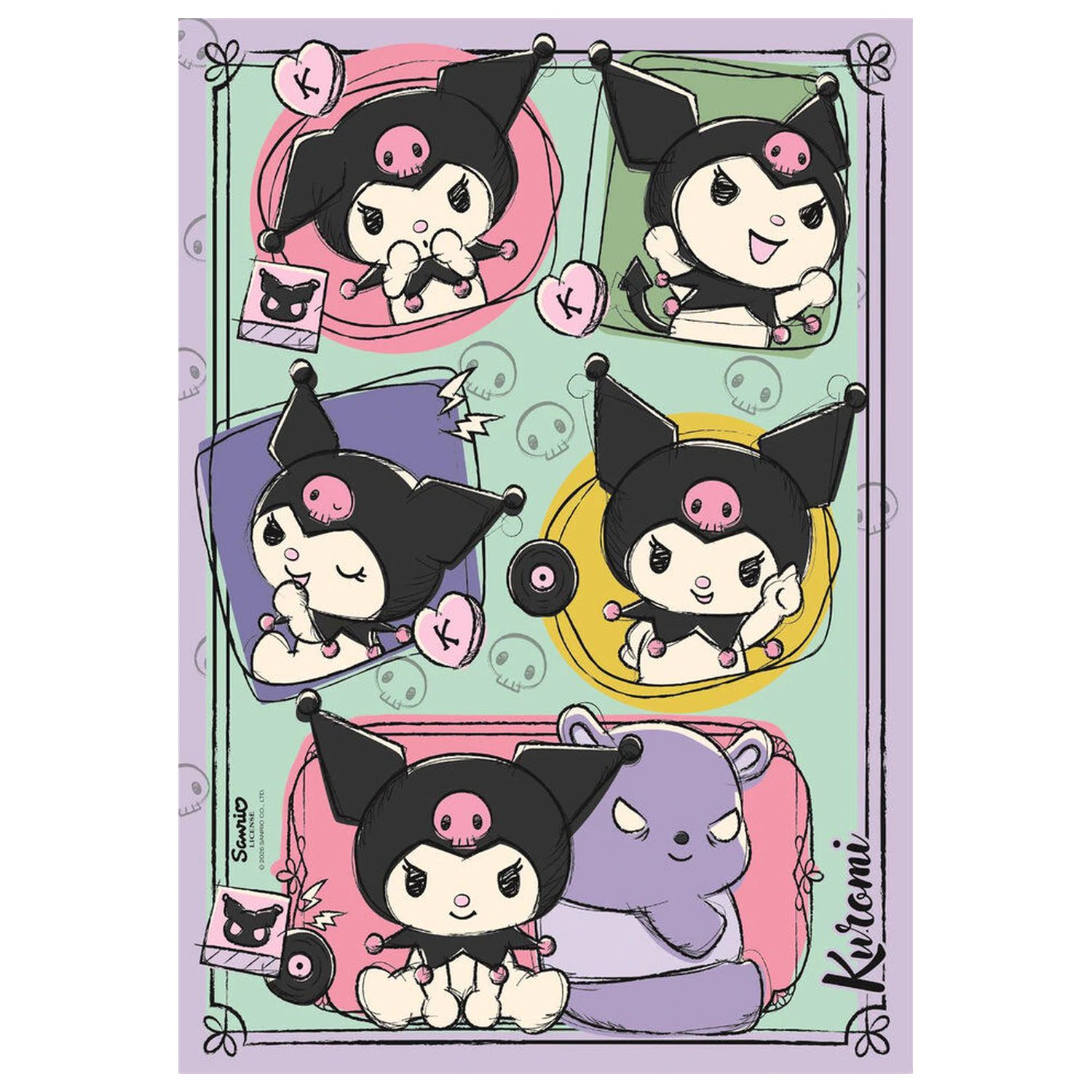 Hello Kitty Kuromi Puzzle 500 Teile Produktfoto