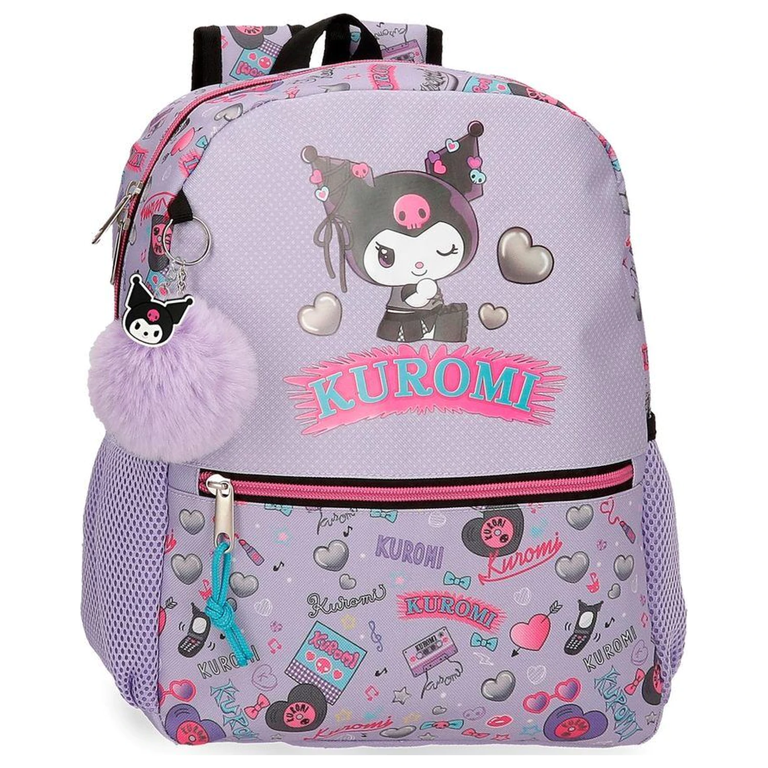 Hello Kitty Kuromi Retropop anpassbarer Rucksack 33cm Produktfoto