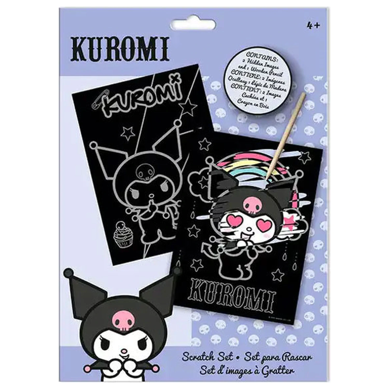 Hello Kitty und Kuromi Kratzbild-Set Produktfoto