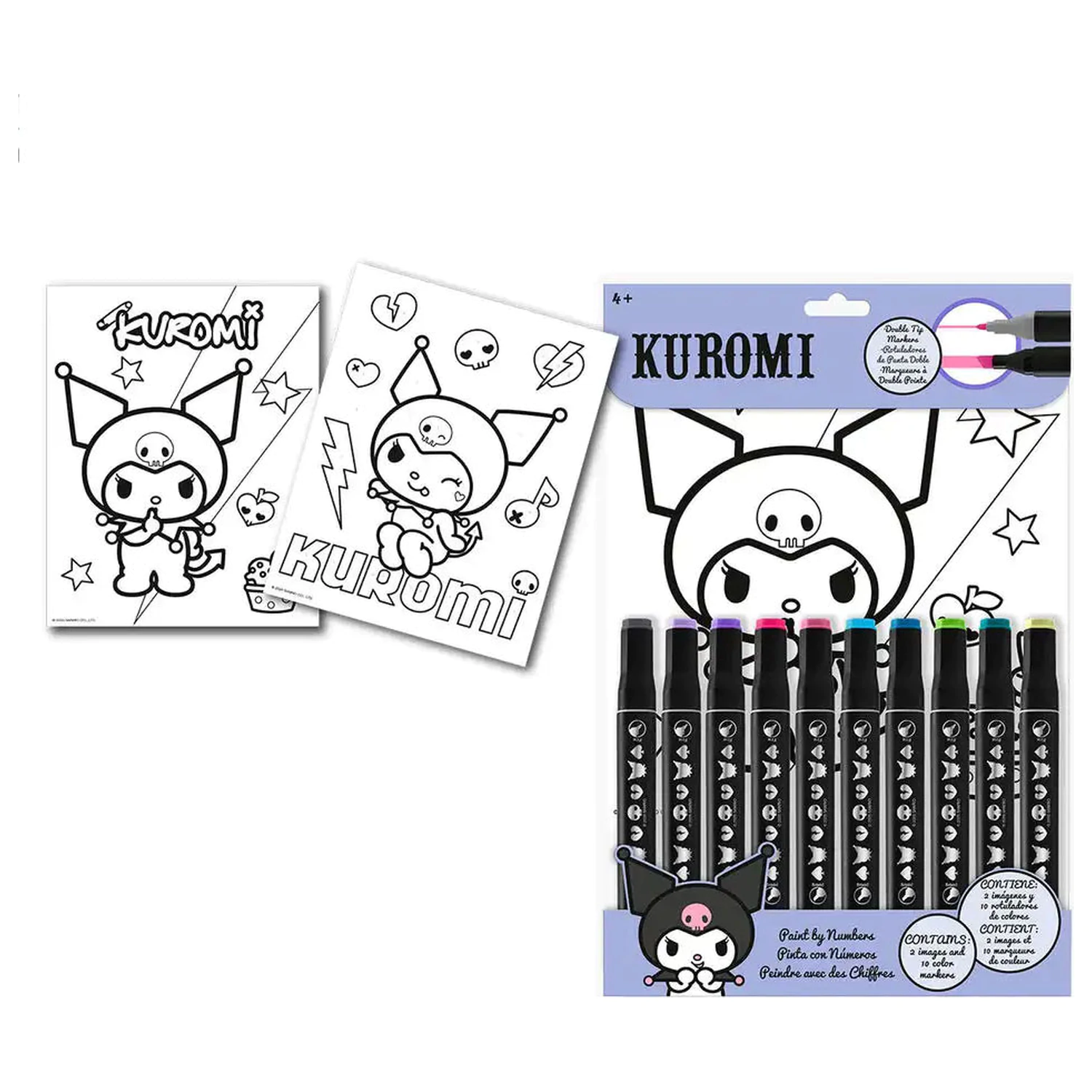 Hello Kitty Kuromi Zahlen Malbuch Produktfoto