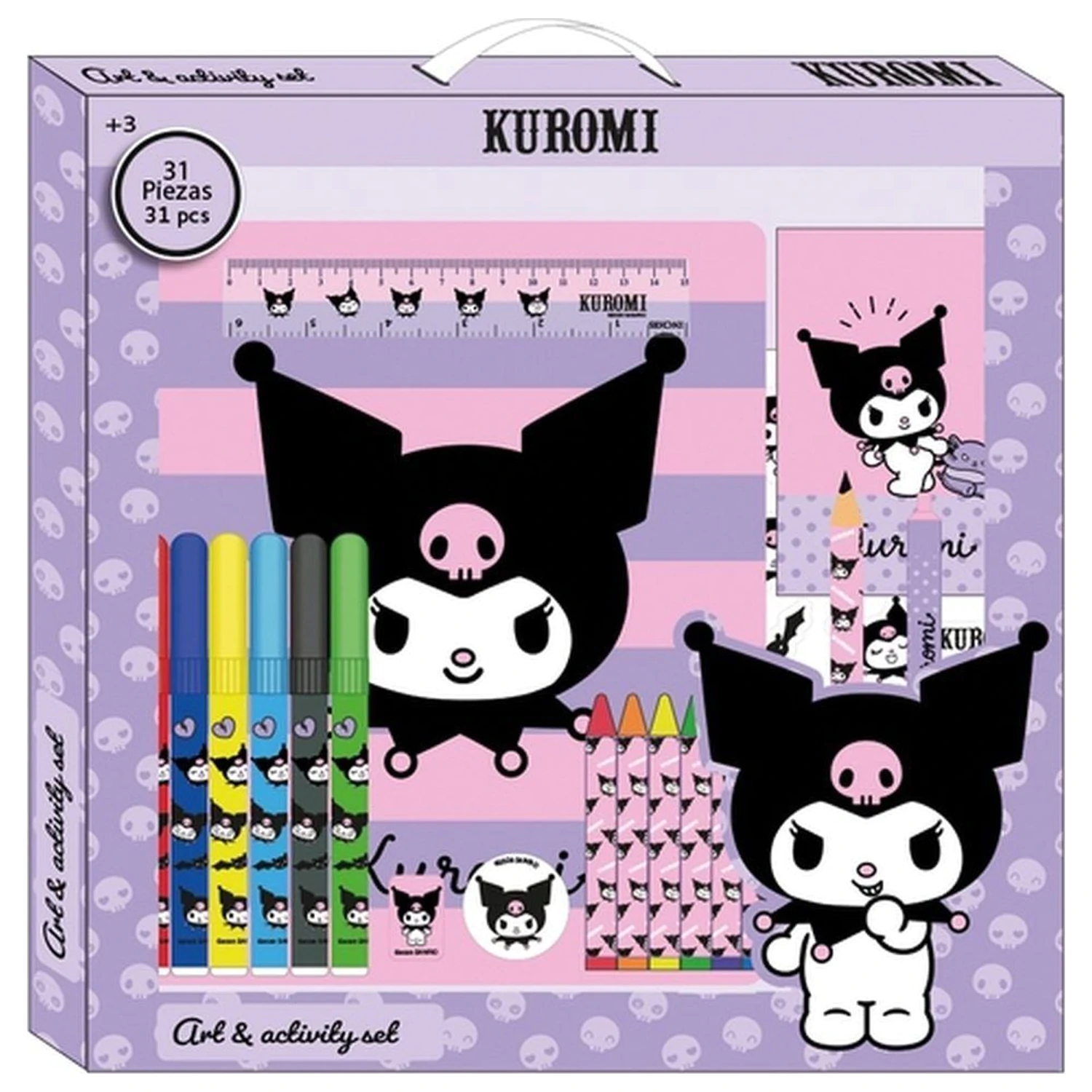 Hello Kitty Kuromi Aktivitätsset 31-teilig Produktfoto