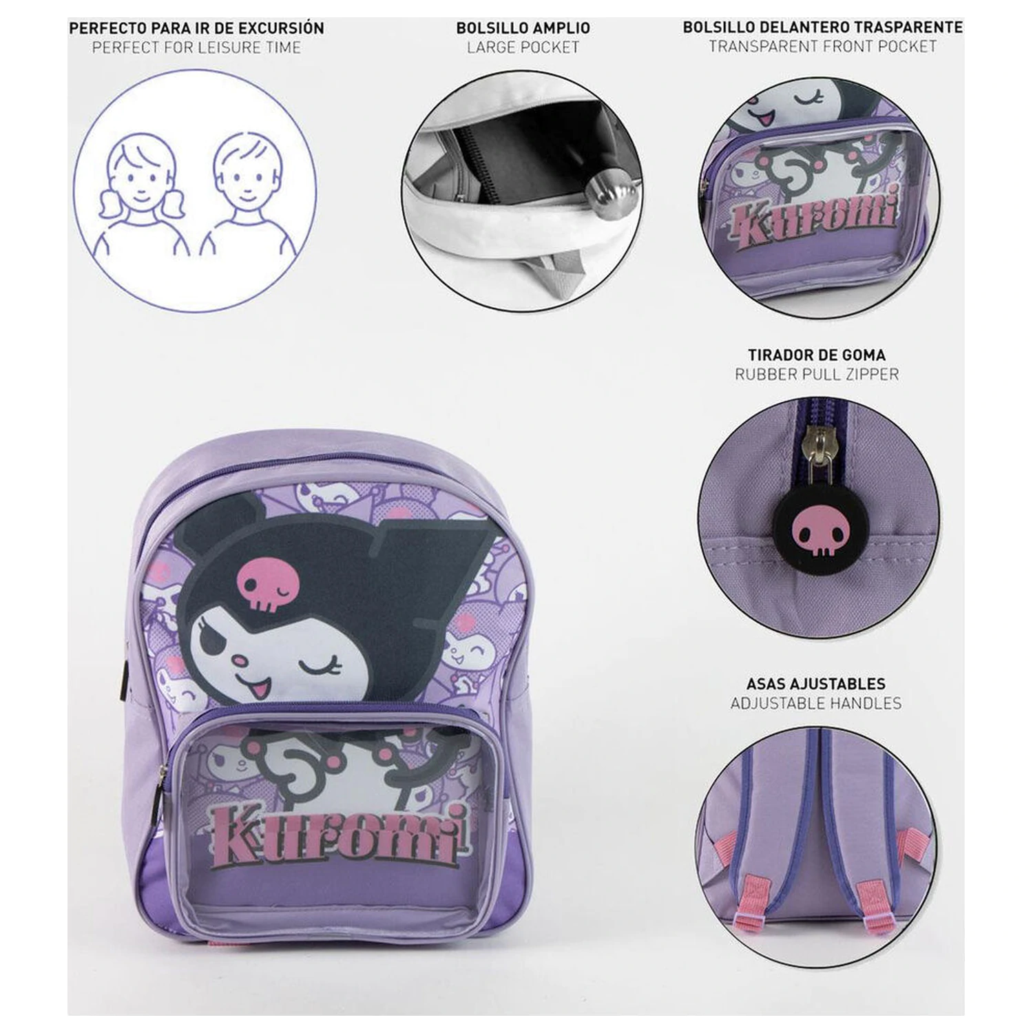 Hello Kitty Kuromi Rucksack 30cm Produktfoto