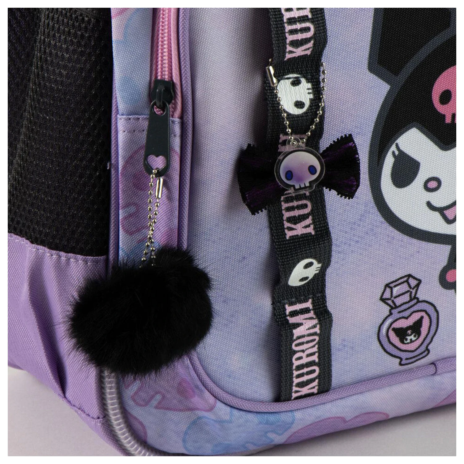 Hello Kitty Kuromi anpassbarer Rucksack 42cm Produktfoto
