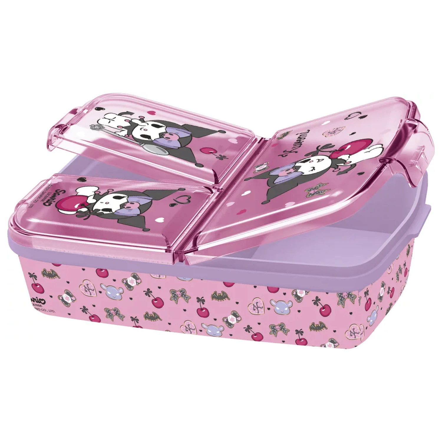Hello Kitty Kuromi Lunchbox mit mehreren Fächern, Sandwichbox Produktfoto