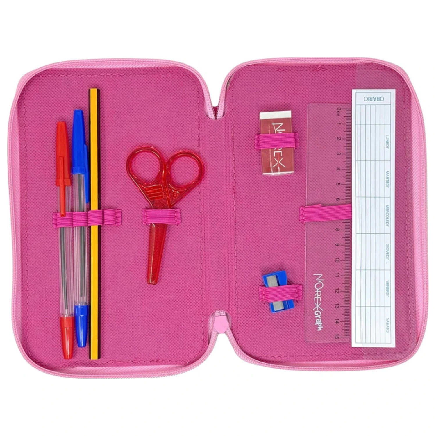 Hello Kitty Kuromi gefülltes 3-stöckiges Federmäppchen Produktfoto