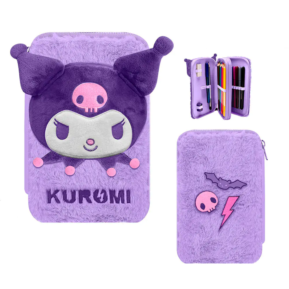 Hello Kitty Kuromi Doppel Federtasche Produktfoto