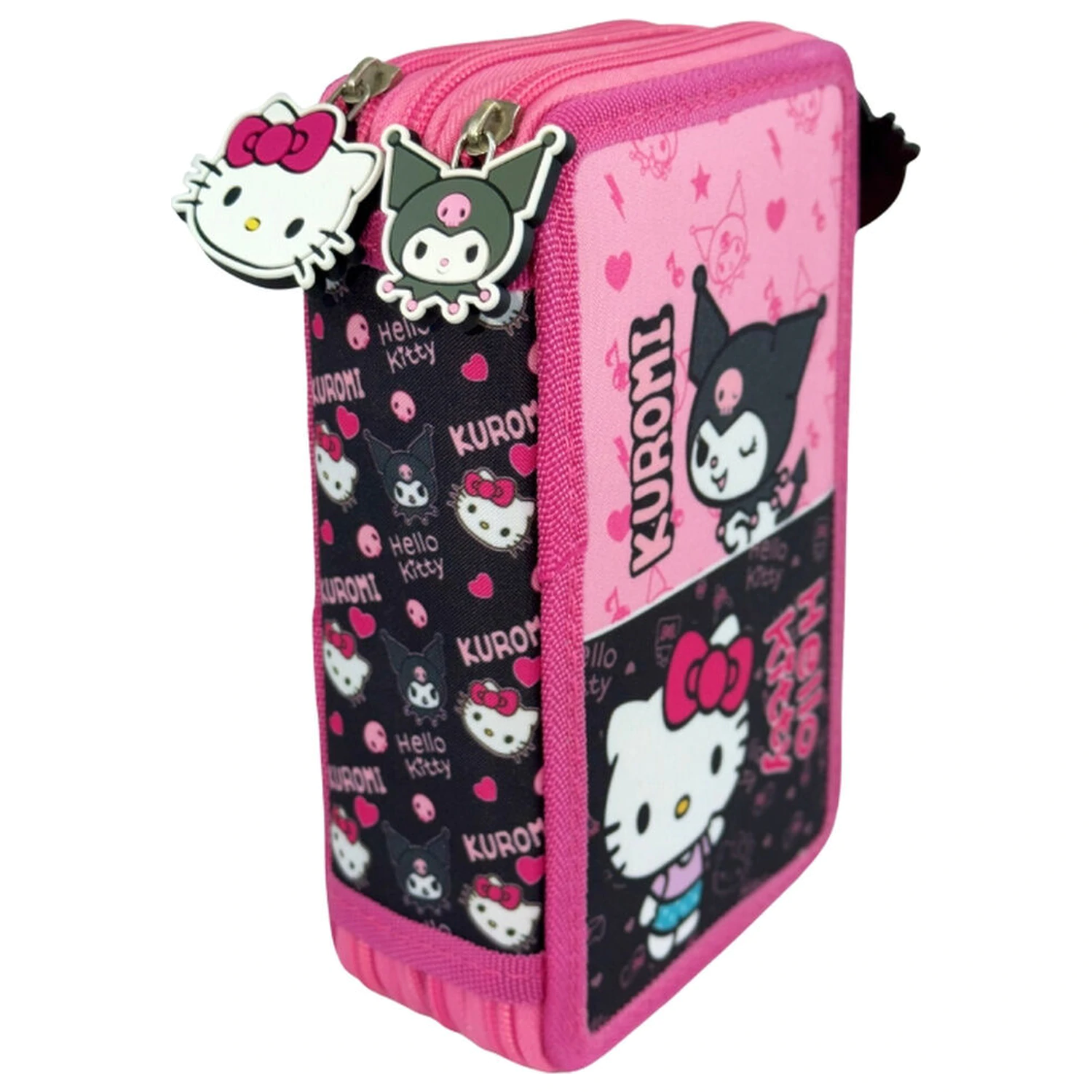 Hello Kitty & Kuromi Dreifach-Mäppchen Produktfoto