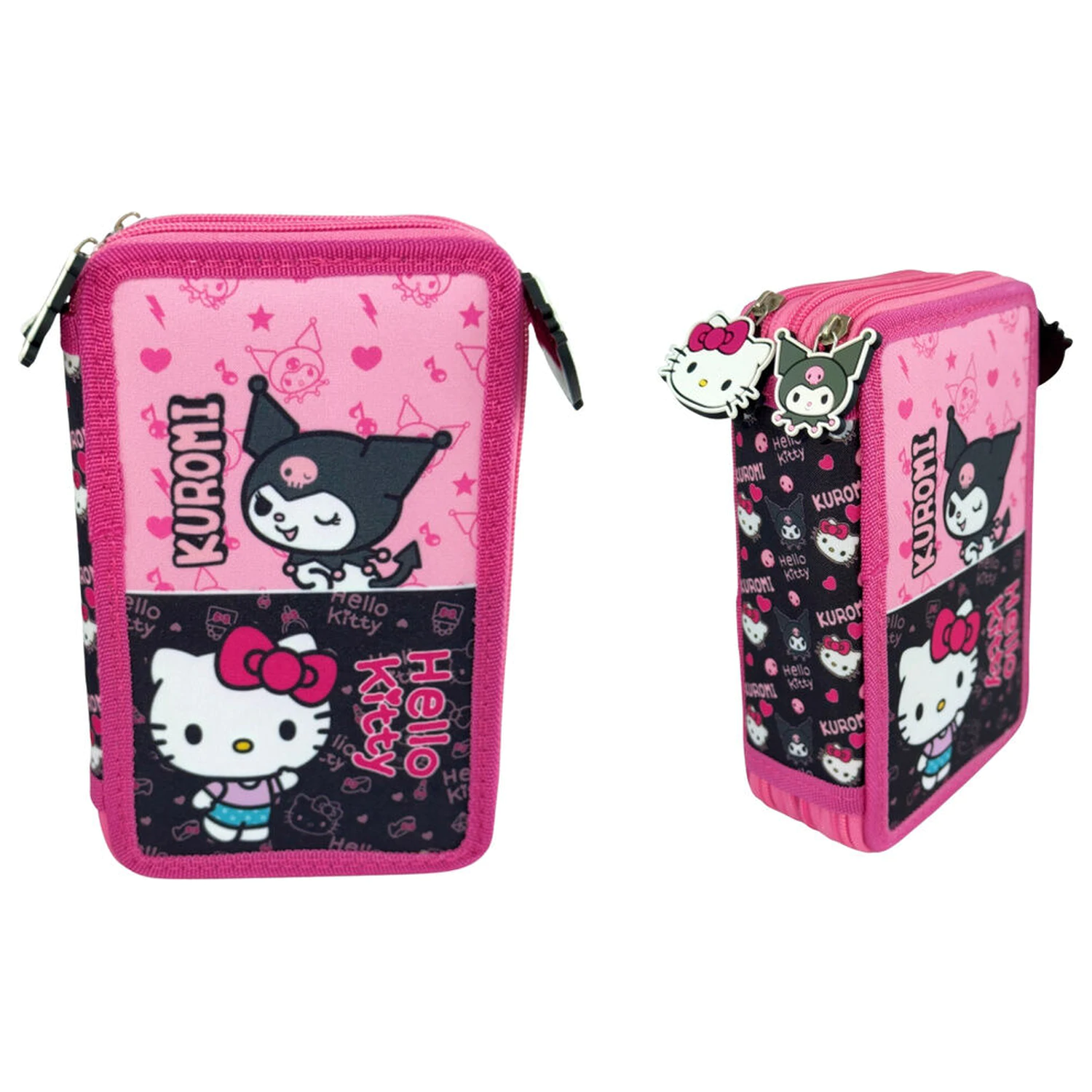 Hello Kitty & Kuromi Dreifach-Mäppchen Produktfoto