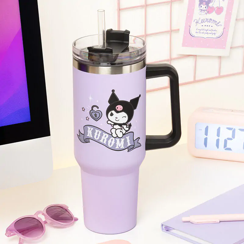 Hello Kitty Kuromi Travel Glas 1200ml Produktfoto