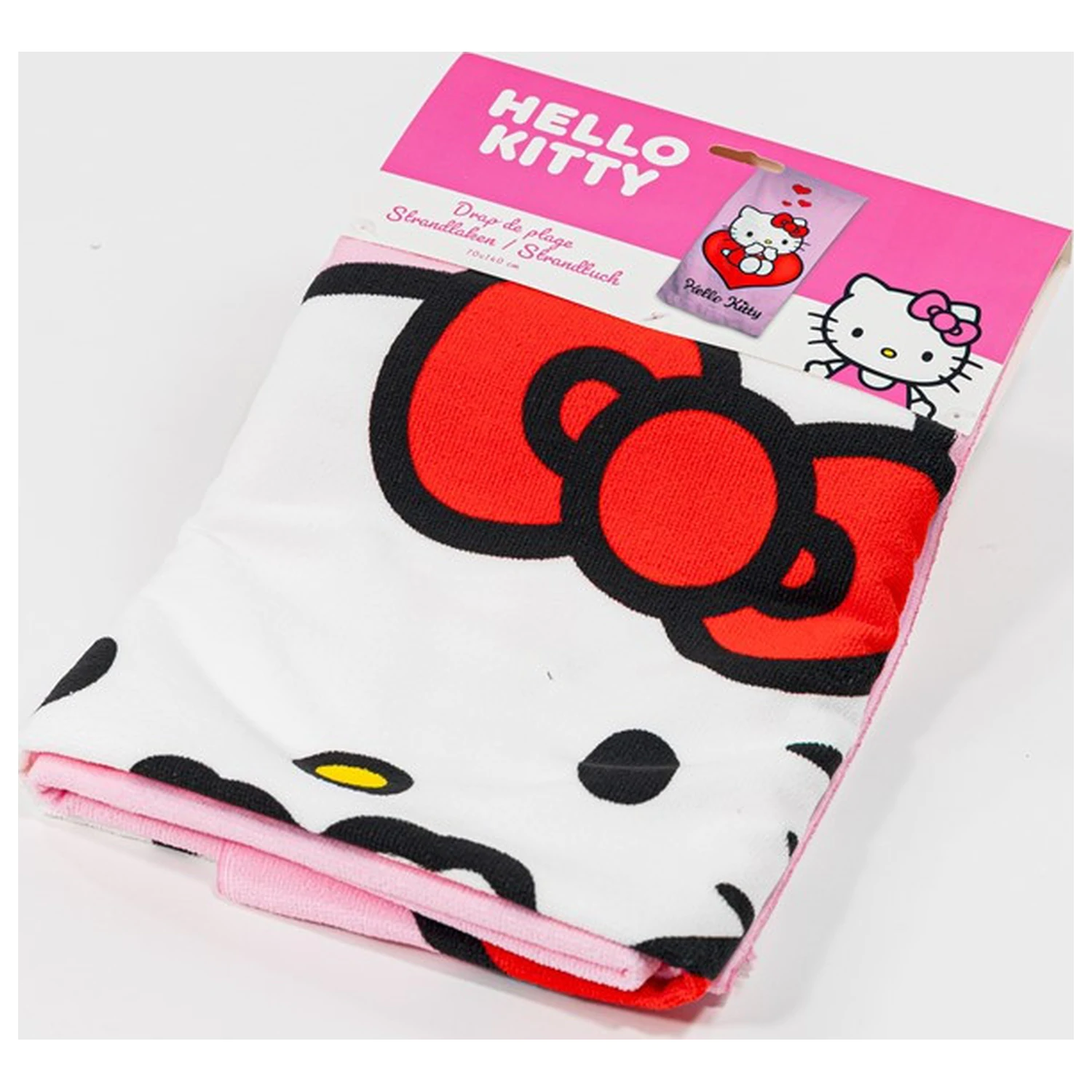 Hello Kitty Love Handtuch 70x140cm Produktfoto