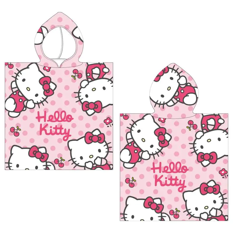 Hello Kitty Microfaser Poncho Strandtuch termékfotó