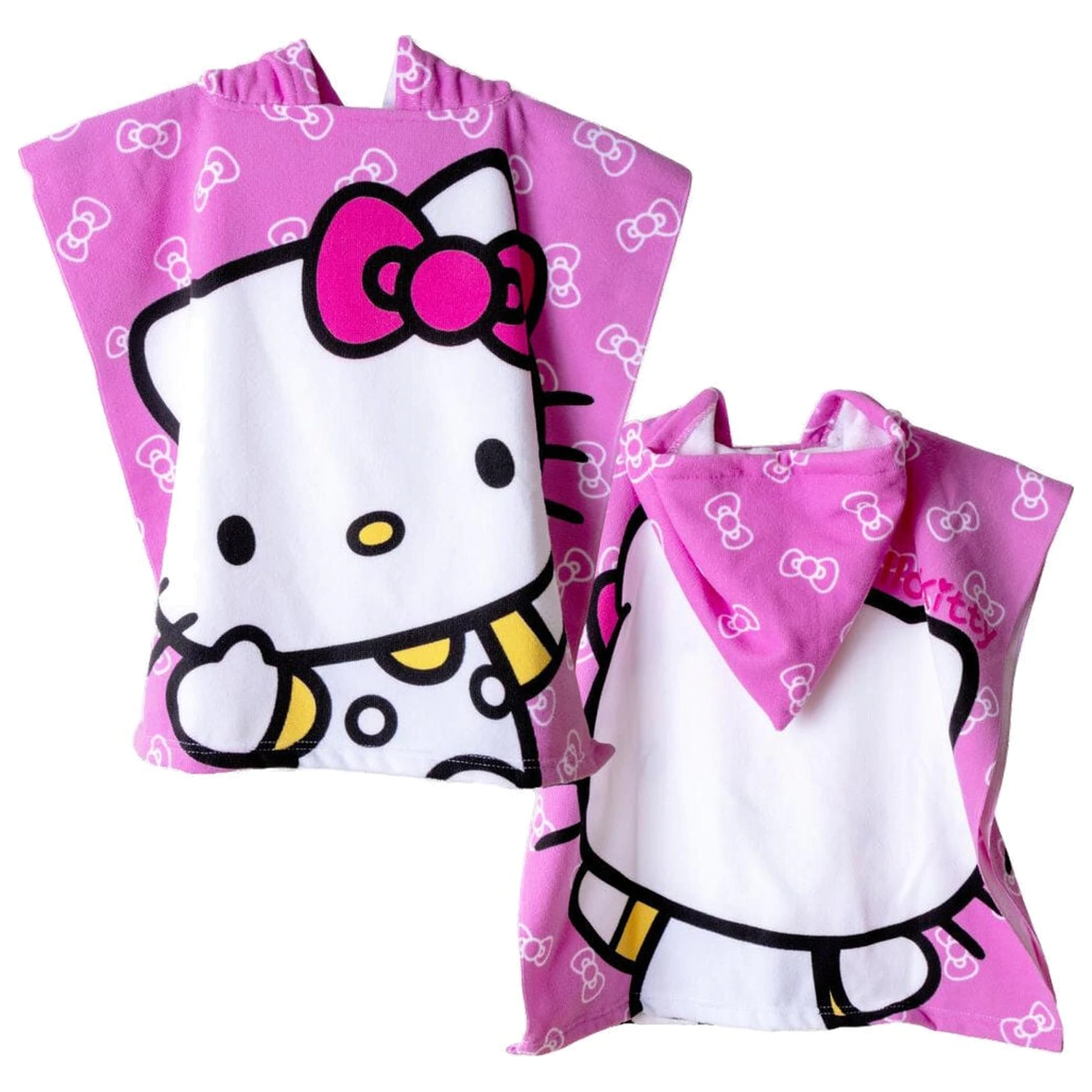 Hello Kitty Mikrofaser Poncho Handtuch Produktfoto