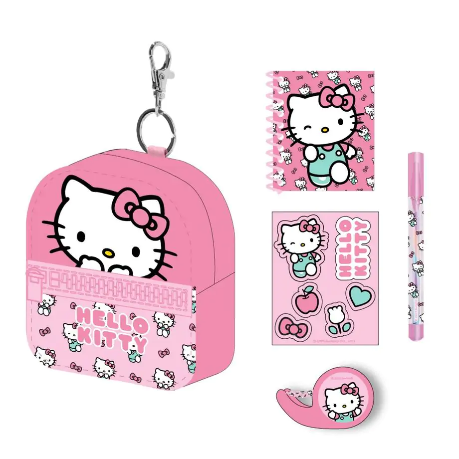 Hello Kitty Mini-Tasche und Schreibwaren-Set Produktfoto