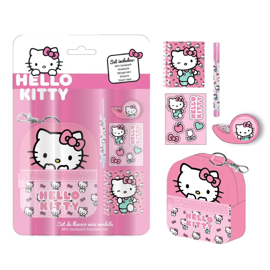 Hello Kitty Mini-Tasche und Schreibwaren-Set Produktfoto