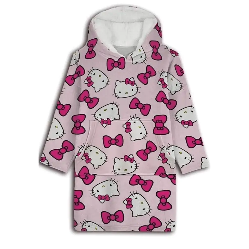 Hello Kitty oversize Sweatshirt-Mantel für Kinder koralle Produktfoto