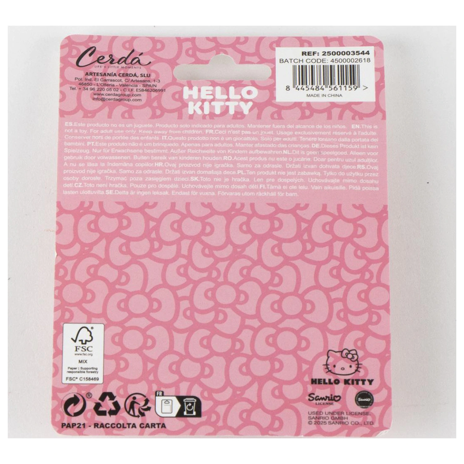 Hello Kitty Pink 3D Schminkspiegel Produktfoto