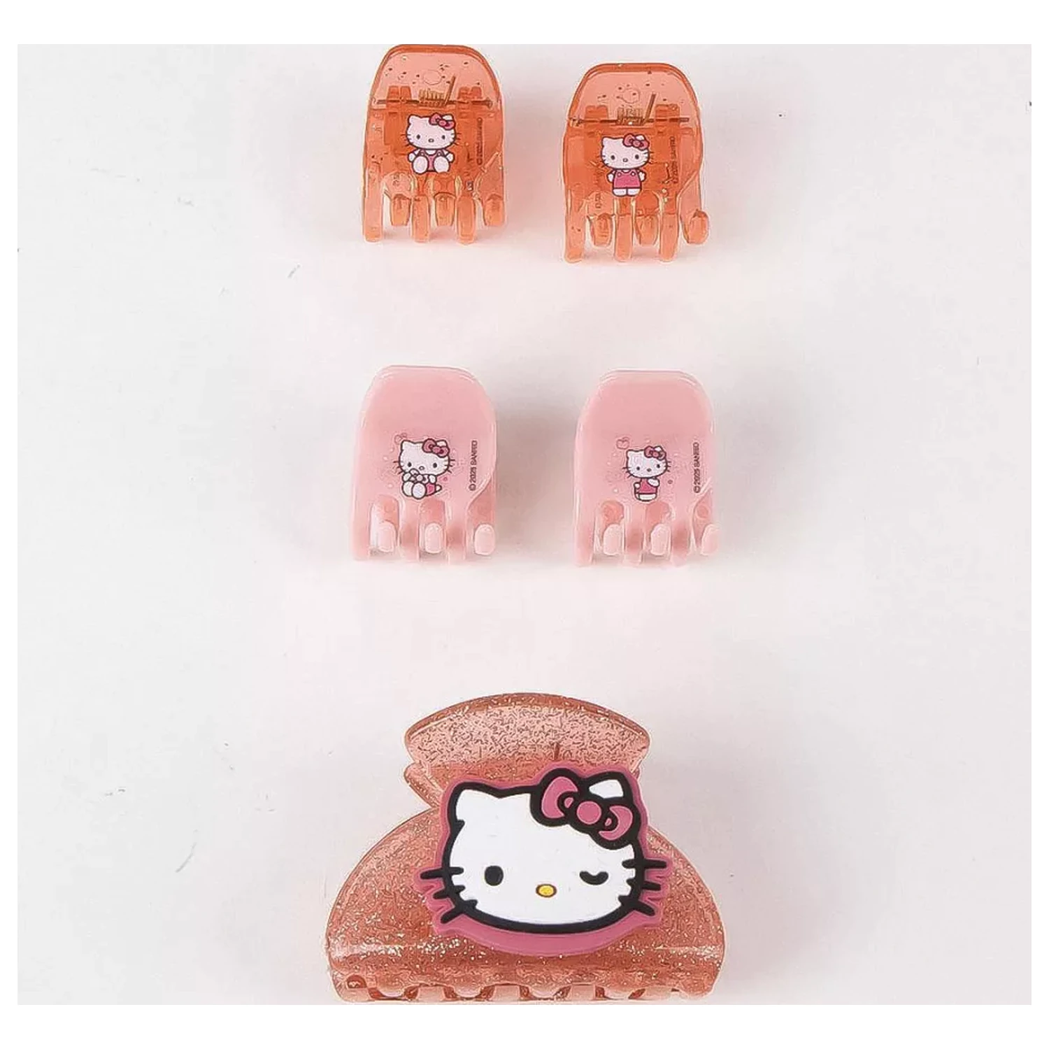 Hello Kitty Pink Hair Clip Set, 5-teilig Produktfoto