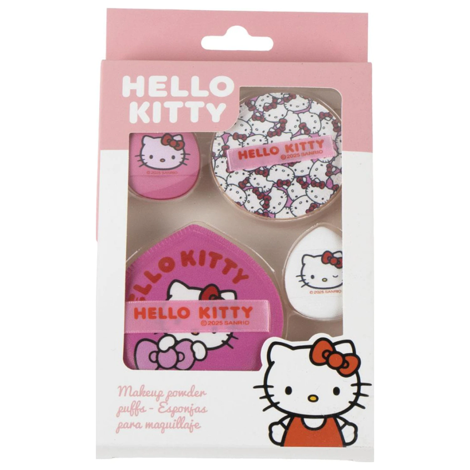 Hello Kitty Pink Makeup Schwamm Set 4 Stück Produktfoto