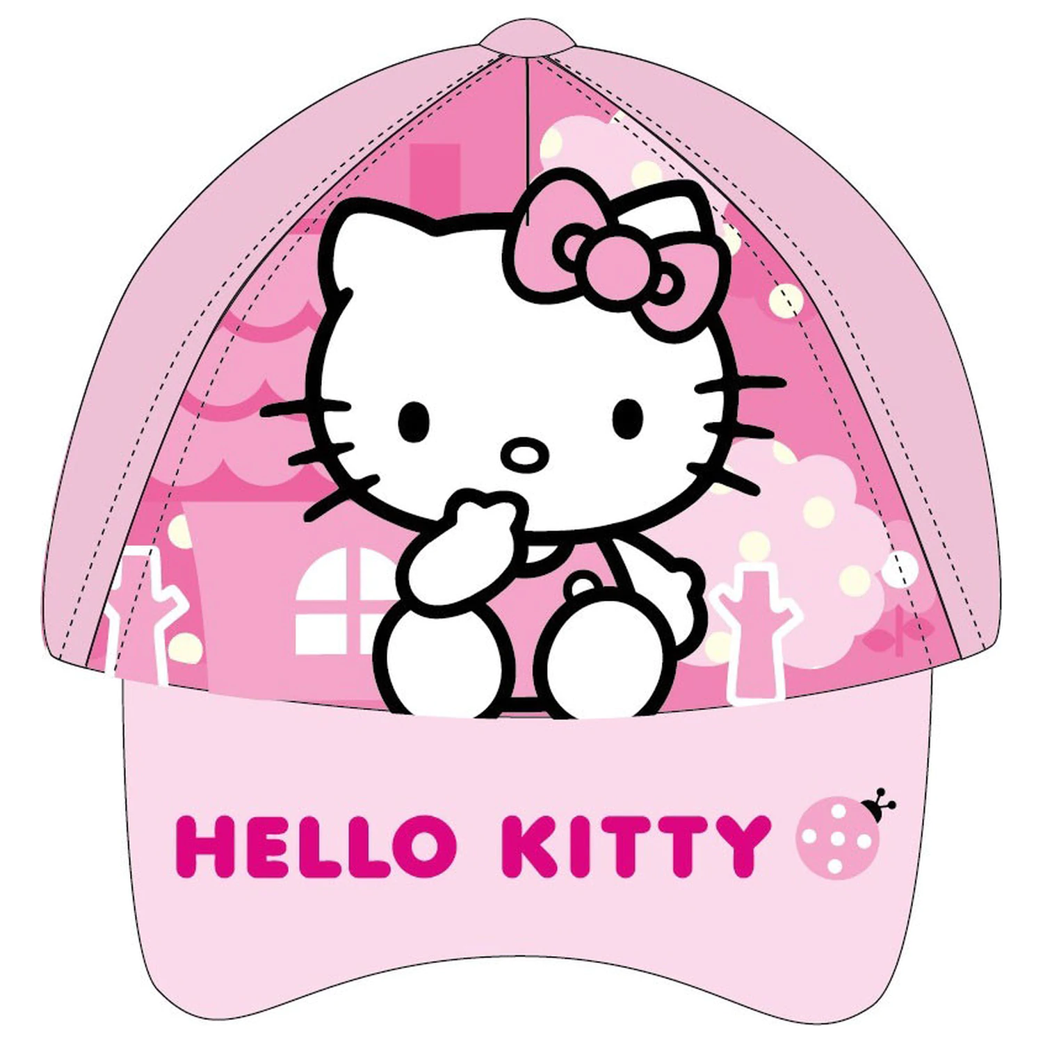 Hello Kitty Pink Town Kinder Baseballkappe 53 cm Produktfoto