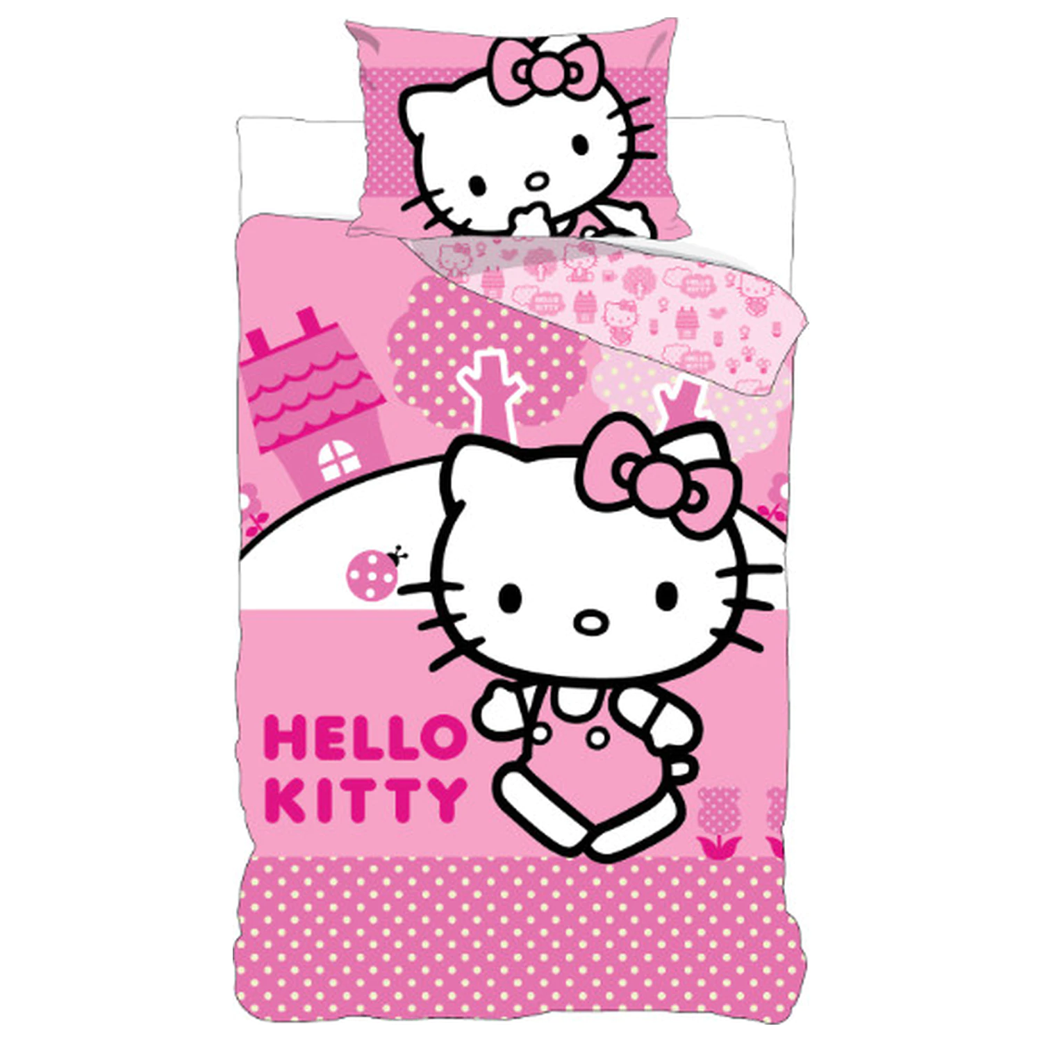 Hello Kitty Pink World Bettbezug für Kinder und Vorschulkinder Produktfoto